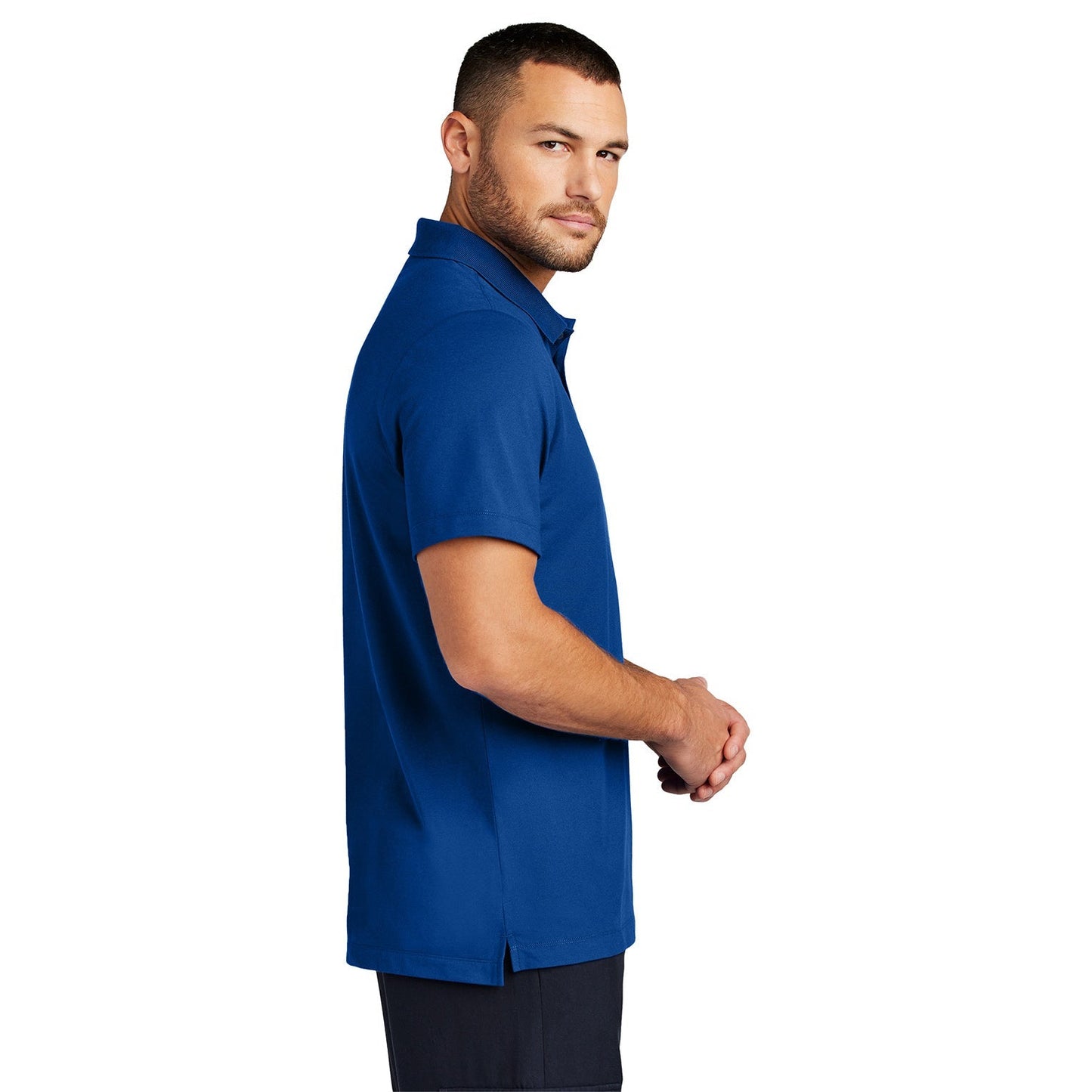 Deep Black Polo Shirt - Mercer+Mettle - Stretch Fabric