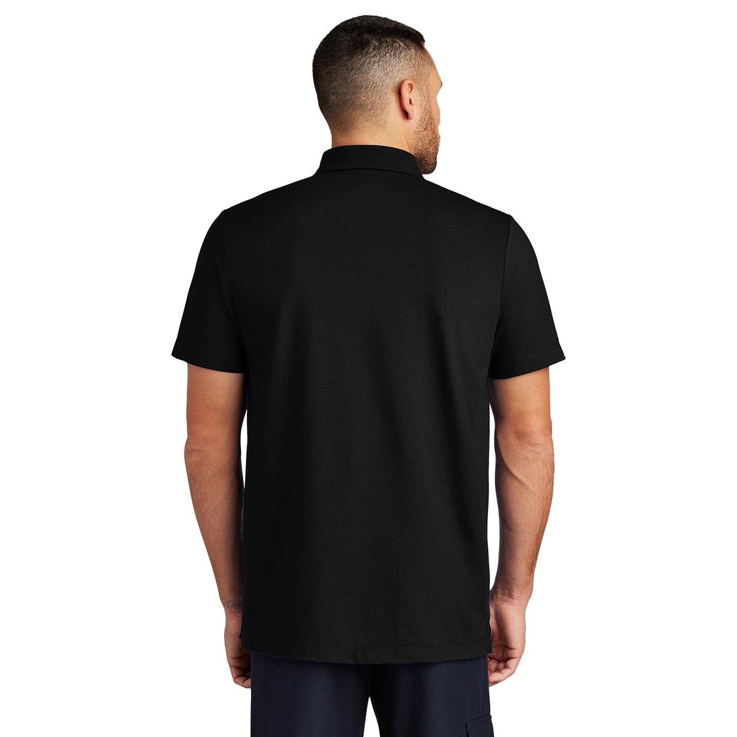 Deep Black Polo Shirt - Mercer+Mettle - Stretch Fabric