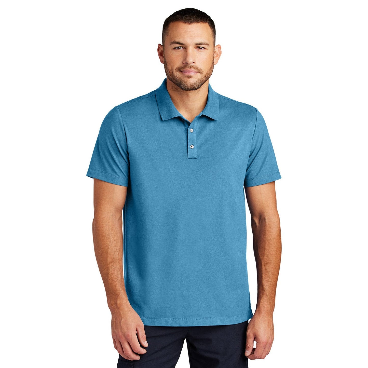 Deep Black Polo Shirt - Mercer+Mettle - Stretch Fabric