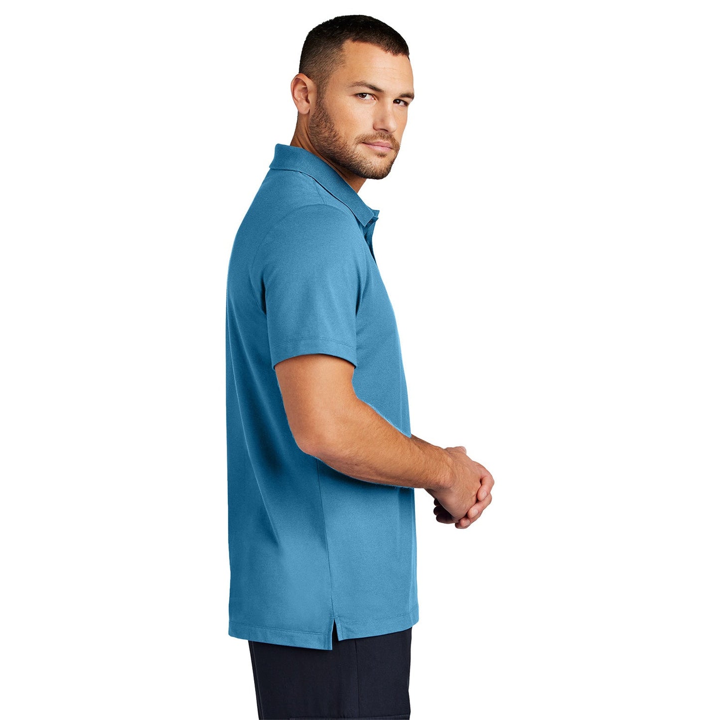 Deep Black Polo Shirt - Mercer+Mettle - Stretch Fabric