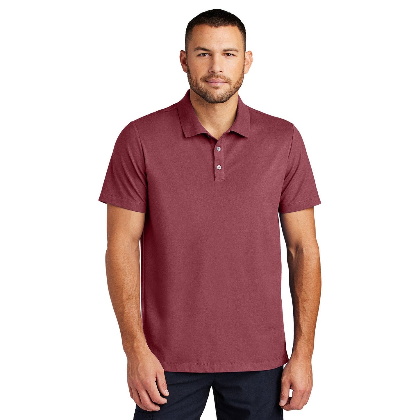 Deep Black Polo Shirt - Mercer+Mettle - Stretch Fabric