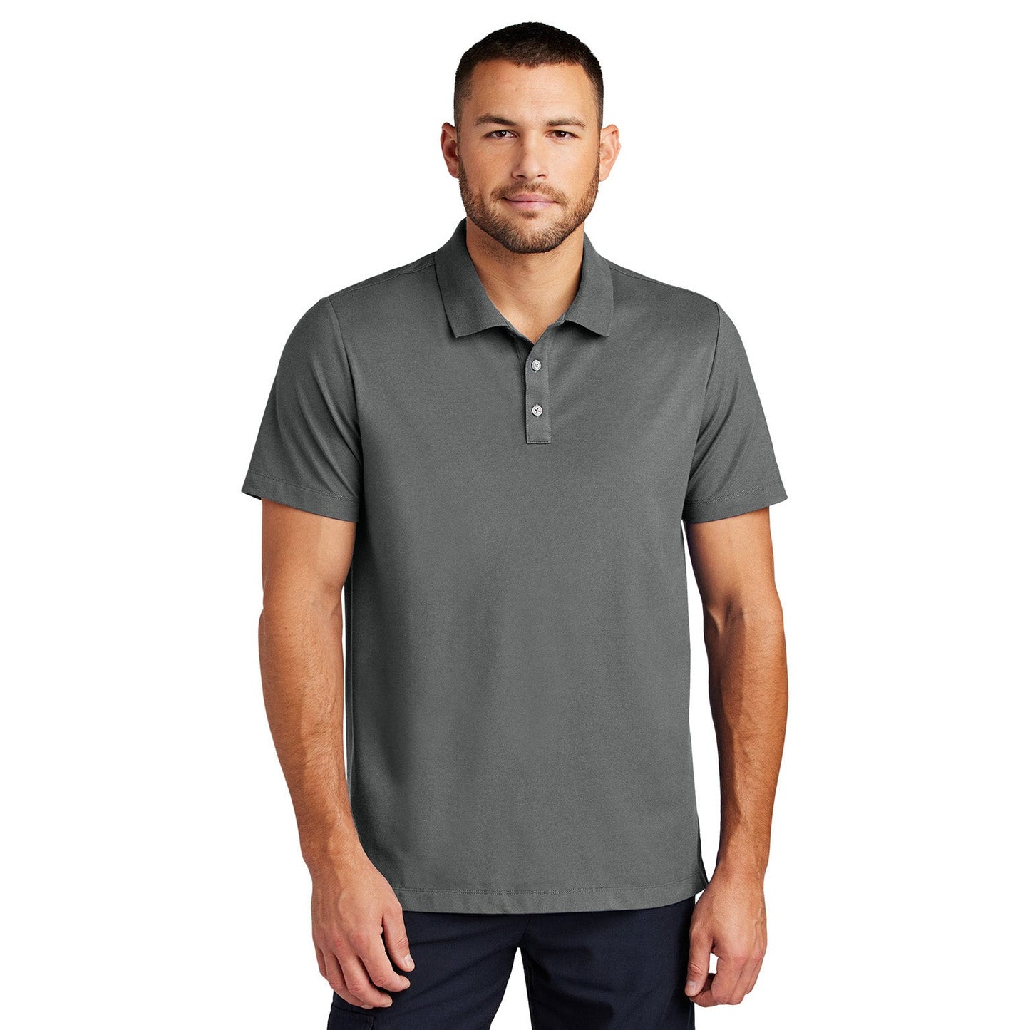 Deep Black Polo Shirt - Mercer+Mettle - Stretch Fabric