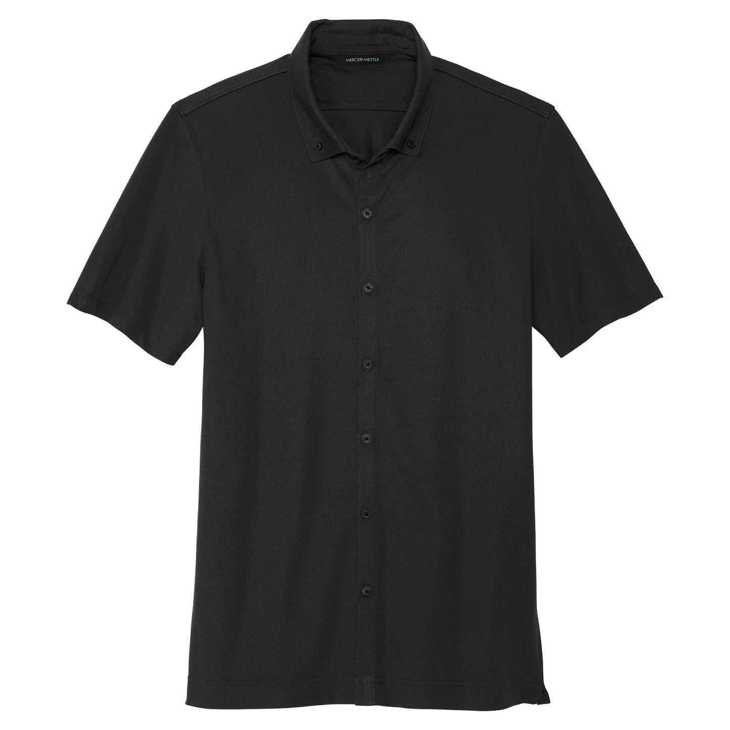 Deep Black Button Up Shirt - Mercer+Mettle - Stylish Fit