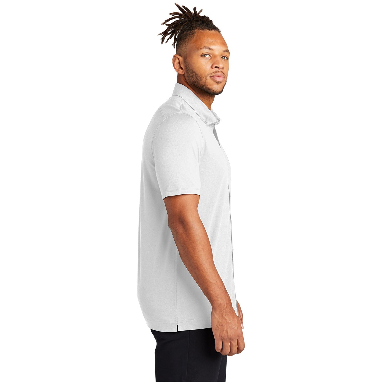 Deep Black Button Up Shirt - Mercer+Mettle - Stylish Fit