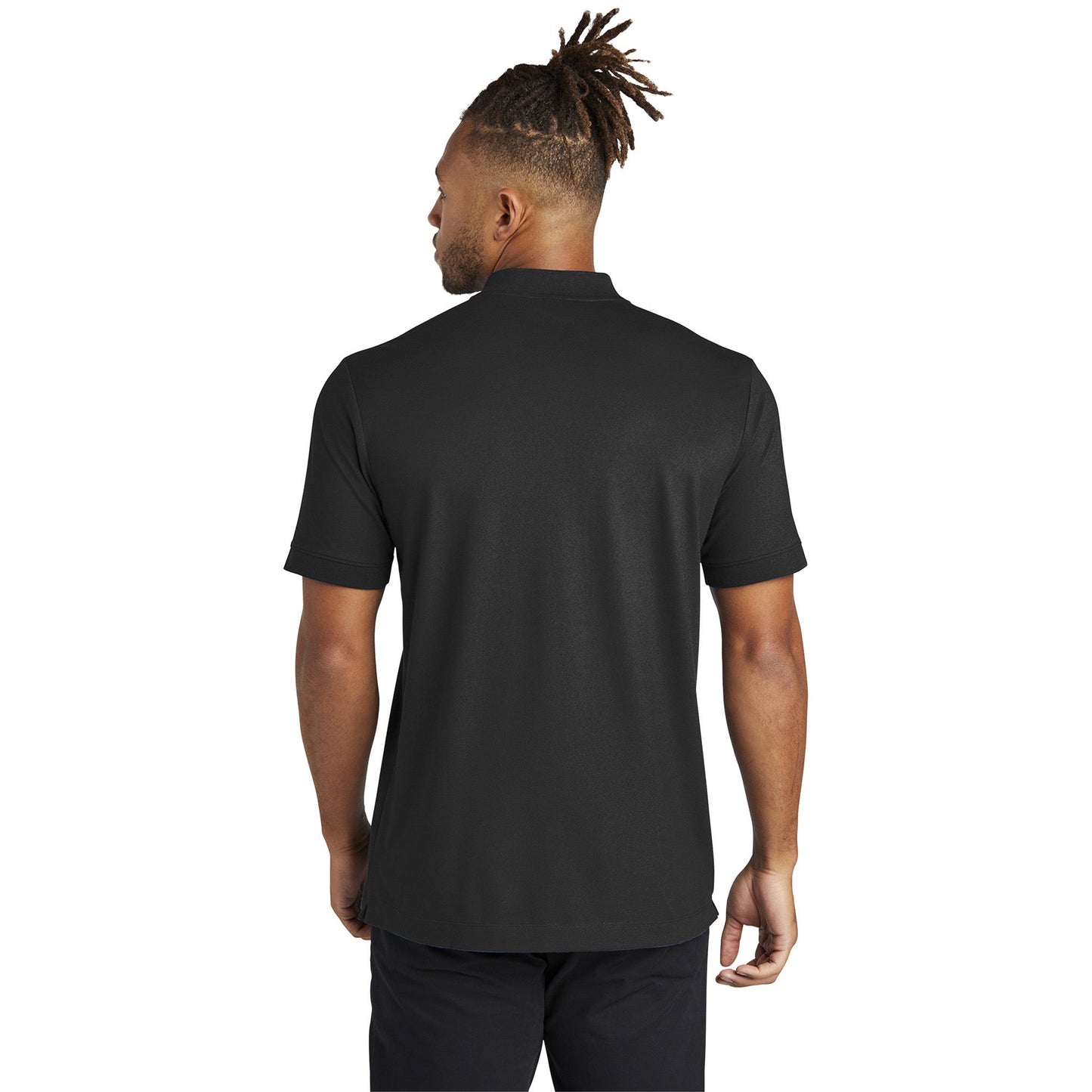Deep Black Henley Shirt - Mercer+Mettle - Stretch Pique