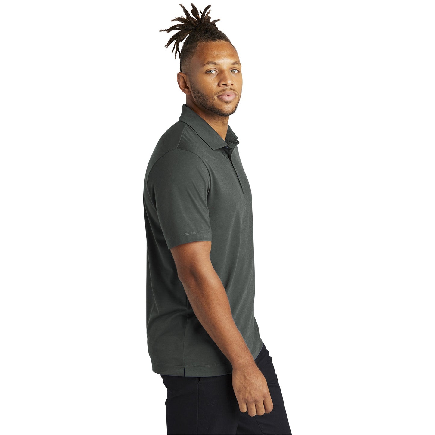 Deep Black Polo Shirt - Mercer+Mettle - Soft Jersey