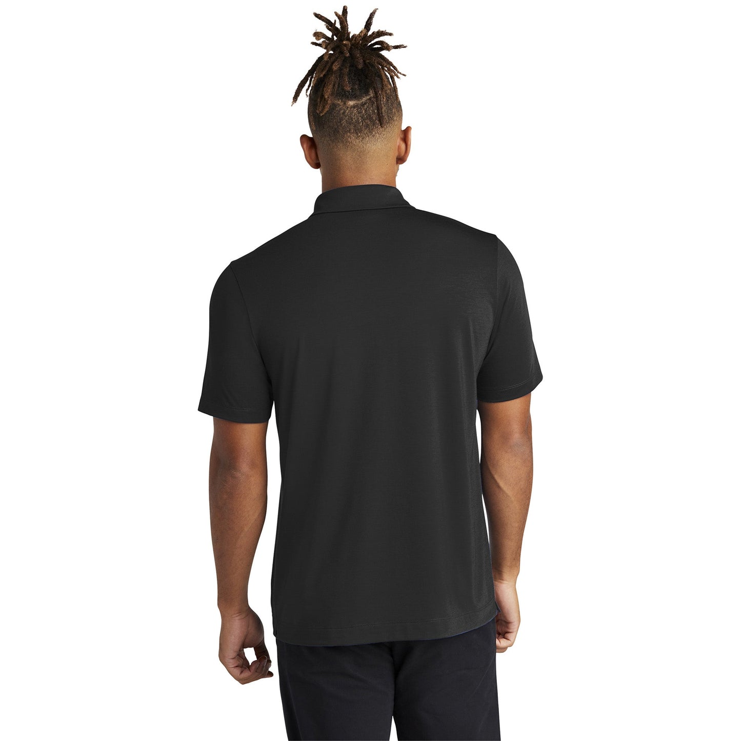 Deep Black Polo Shirt - Mercer+Mettle - Soft Jersey