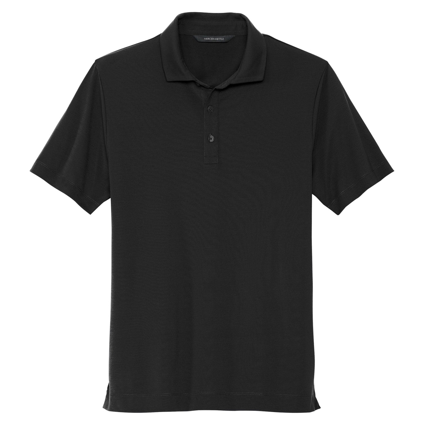 Deep Black Polo Shirt - Mercer+Mettle - Soft Jersey
