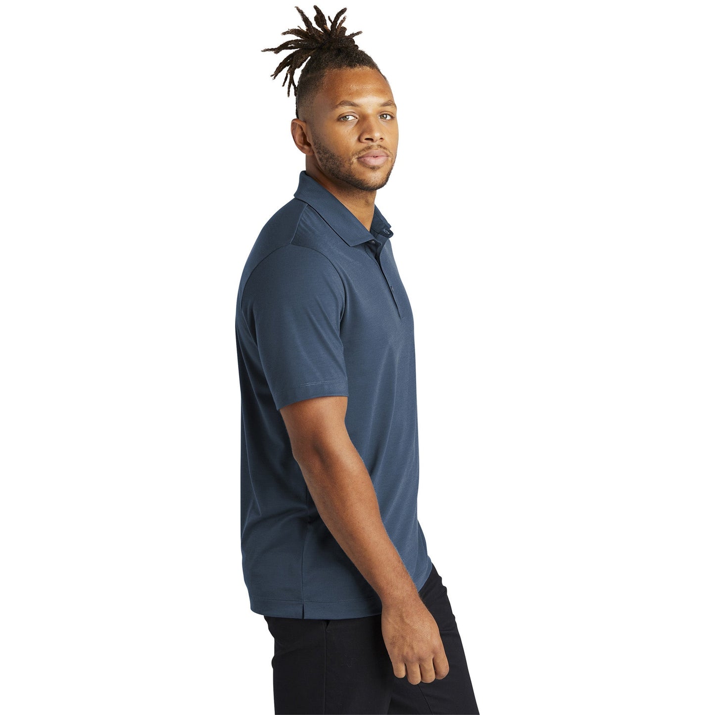 Deep Black Polo Shirt - Mercer+Mettle - Soft Jersey
