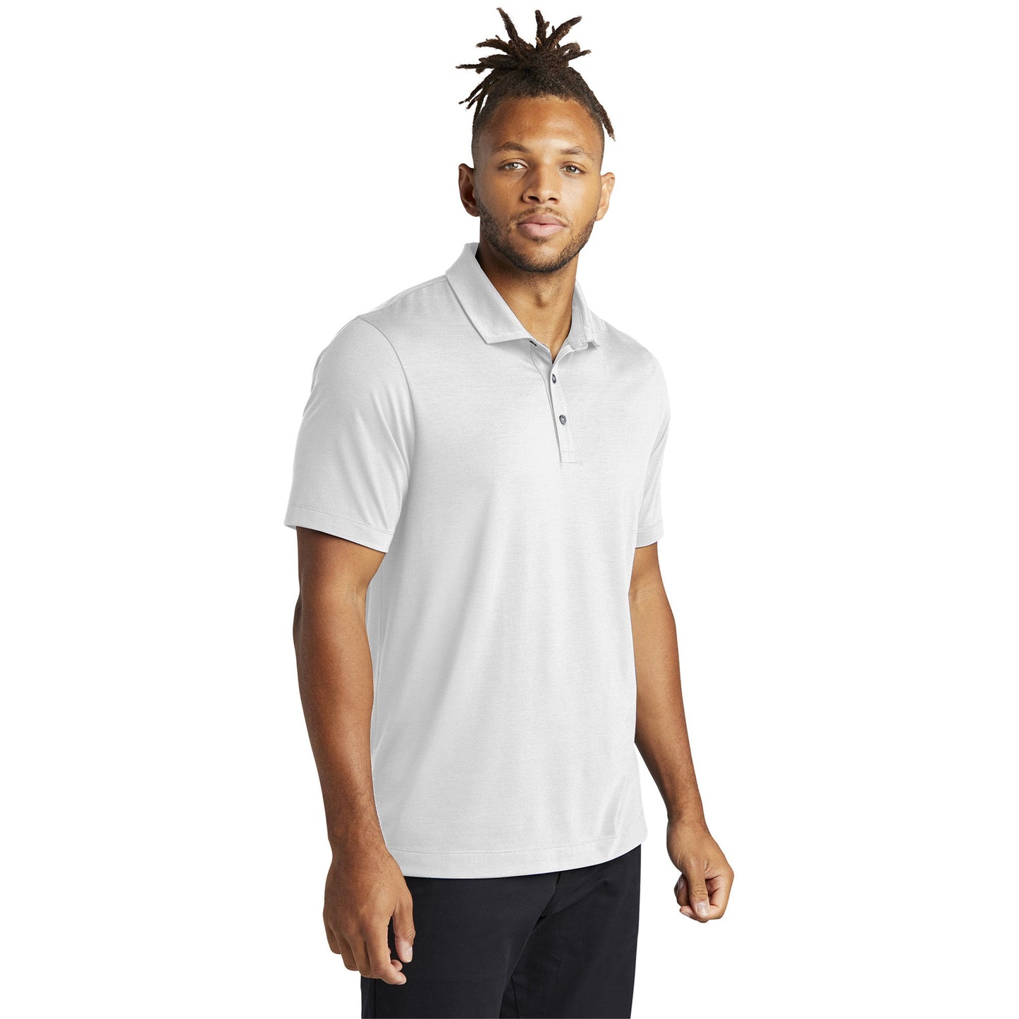 Deep Black Polo Shirt - Mercer+Mettle - Soft Jersey