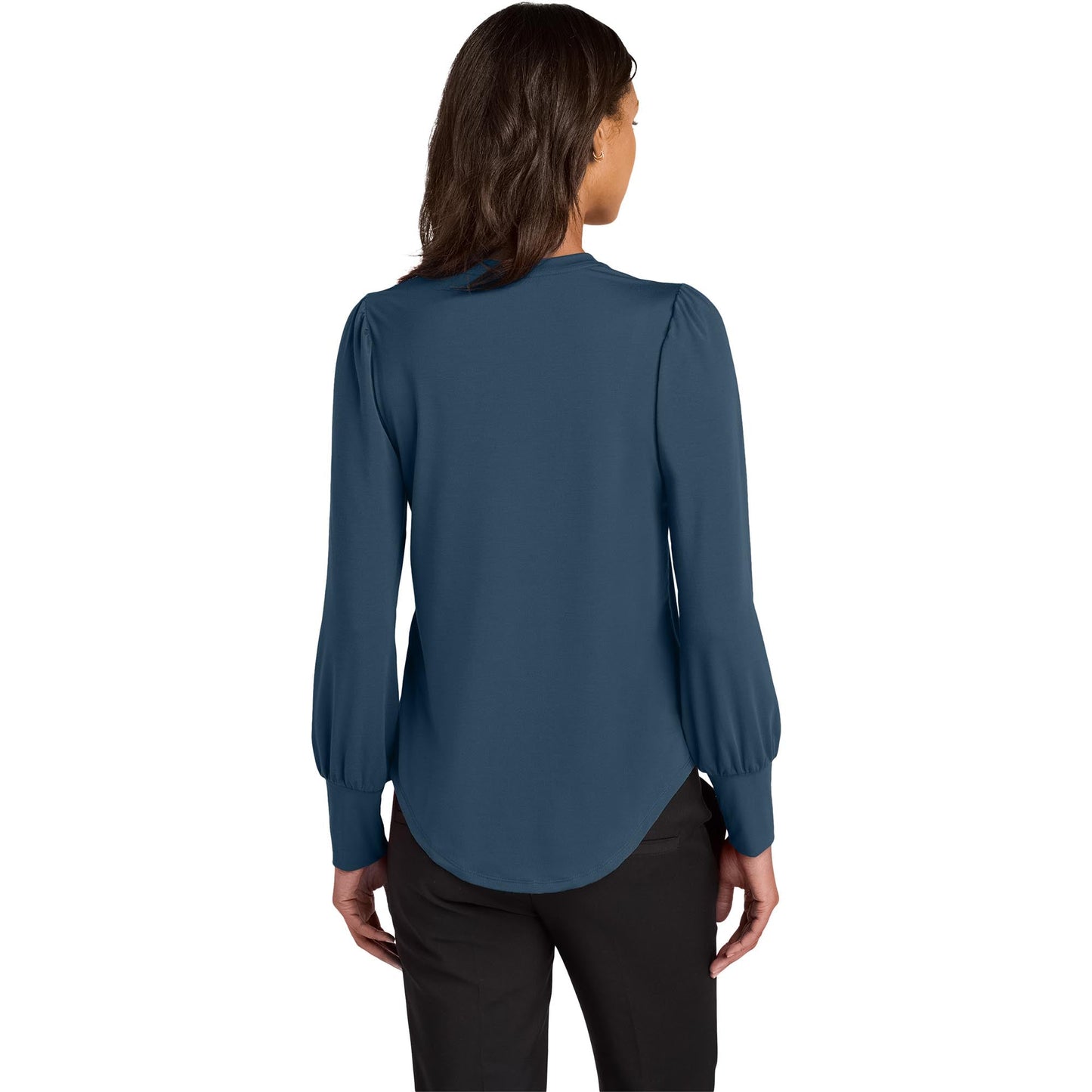 Deep Black Blouse - Mercer+Mettle - Stretch Jersey Top