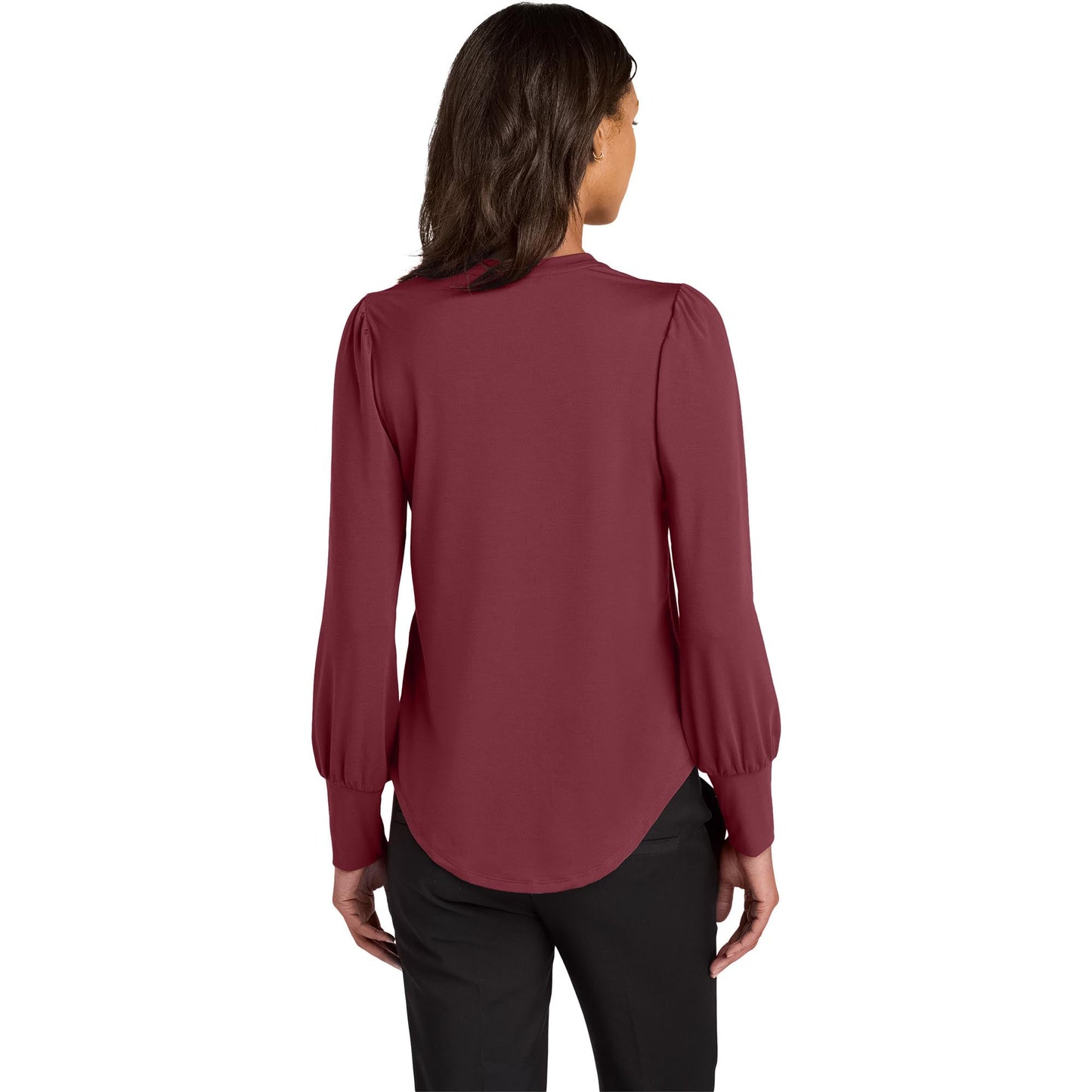 Deep Black Blouse - Mercer+Mettle - Stretch Jersey Top