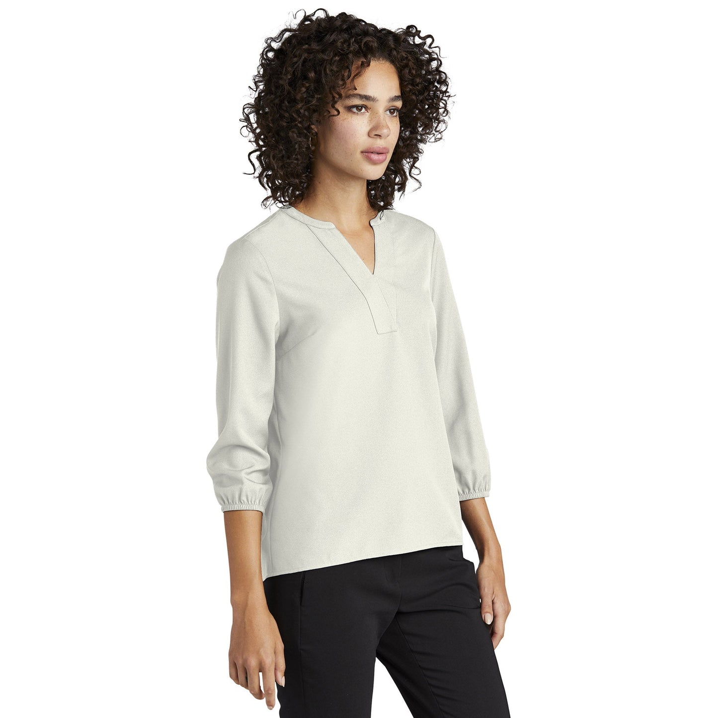 Deep Black Blouses - Mercer+Mettle - Stretch Crepe