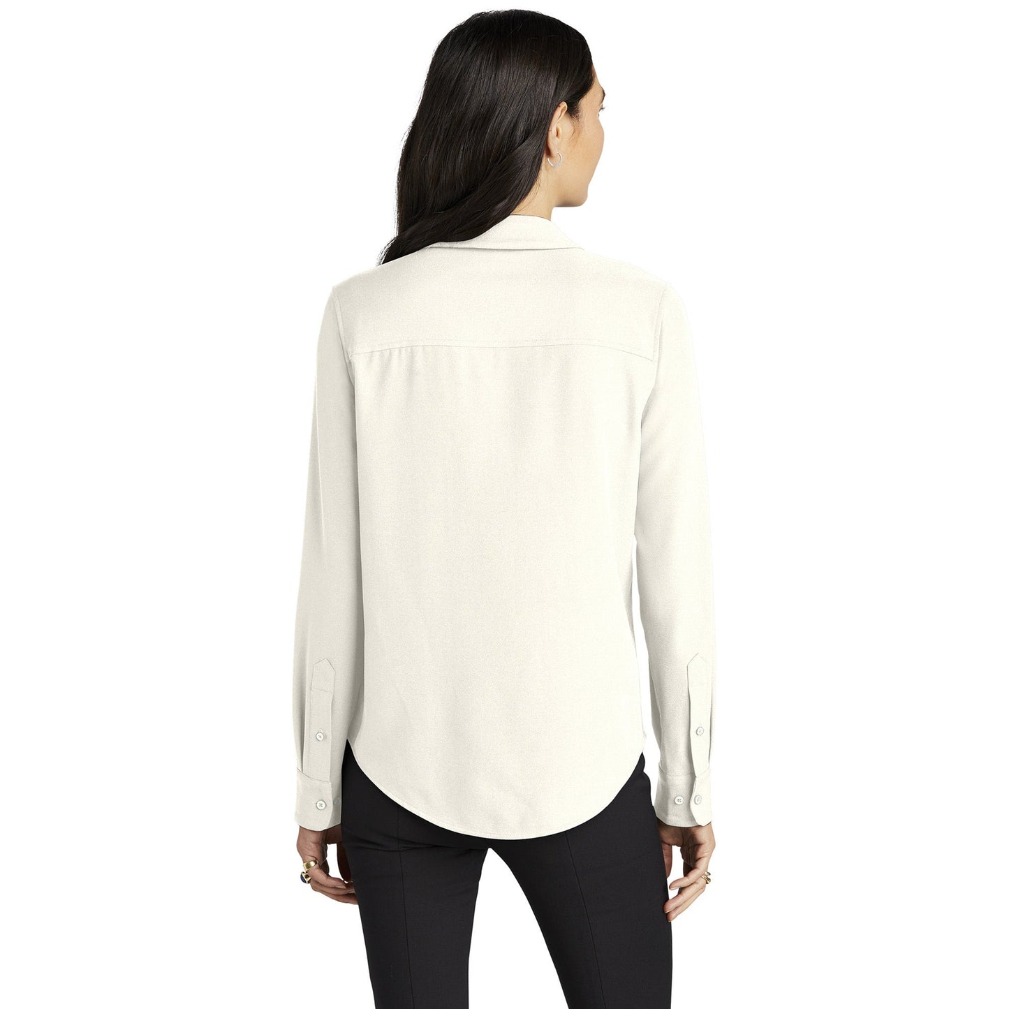 Deep Black Blouse - Mercer+Mettle - Luxurious Crepe