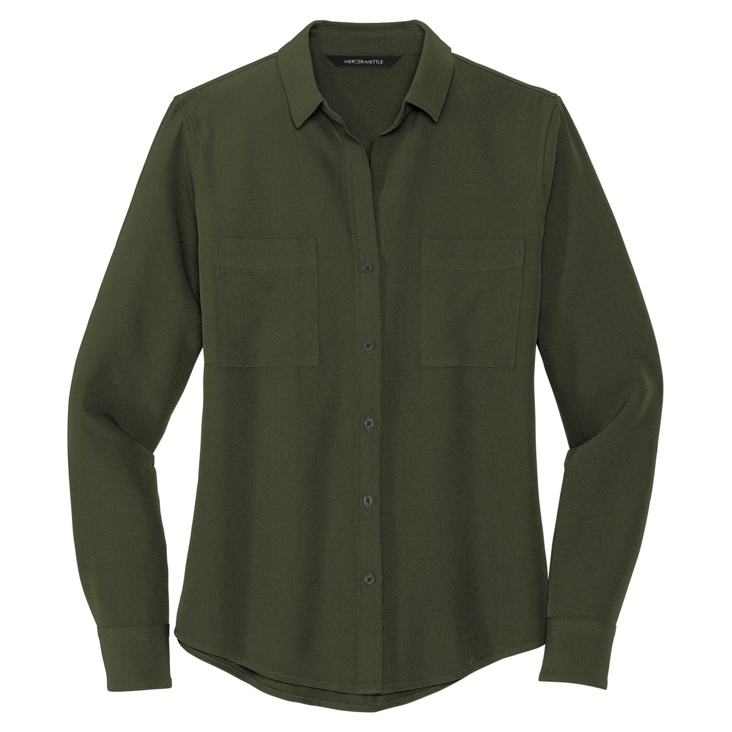 Deep Black Blouse - Mercer+Mettle - Luxurious Crepe