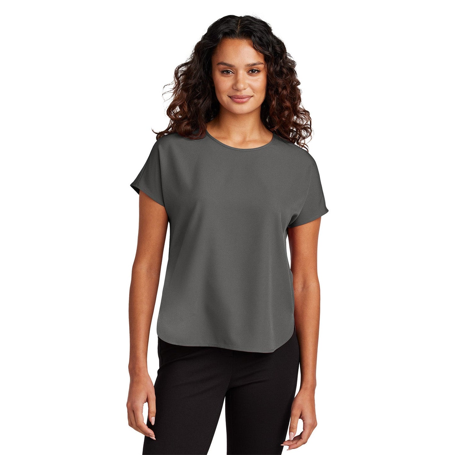Deep Black Blouse - Mercer+Mettle - Elegant Stretch Crepe