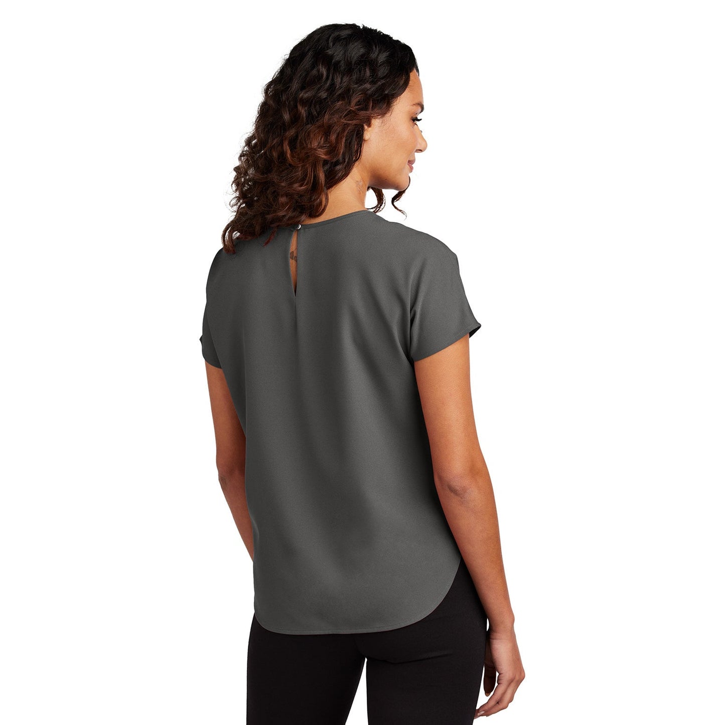 Deep Black Blouse - Mercer+Mettle - Elegant Stretch Crepe