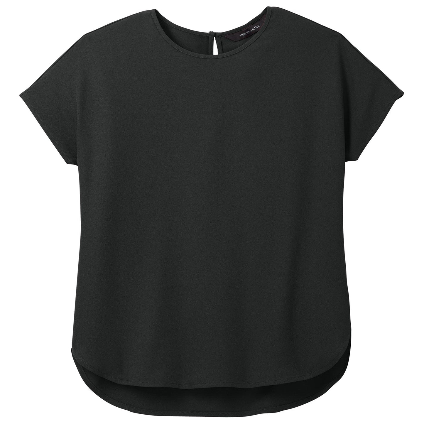 Deep Black Blouse - Mercer+Mettle - Elegant Stretch Crepe