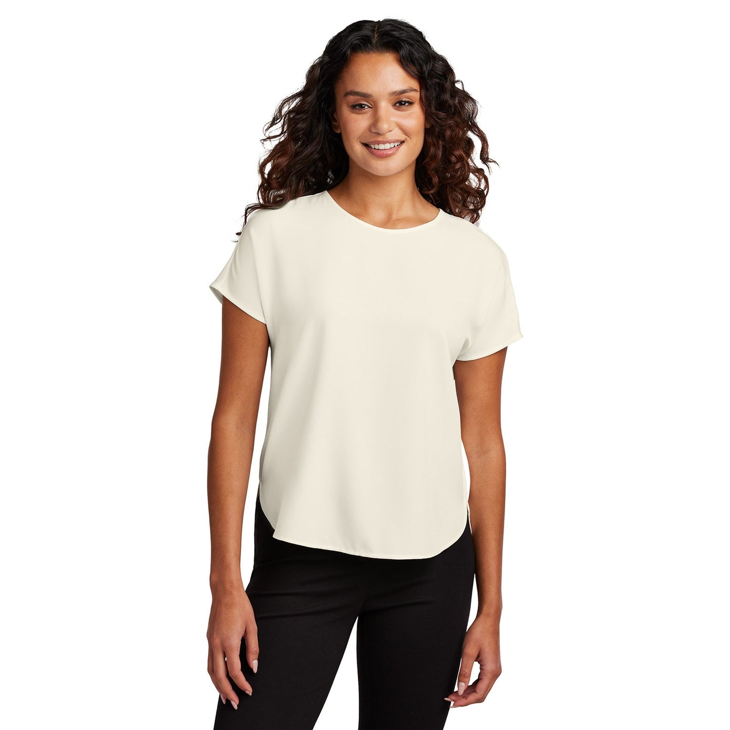 Deep Black Blouse - Mercer+Mettle - Elegant Stretch Crepe