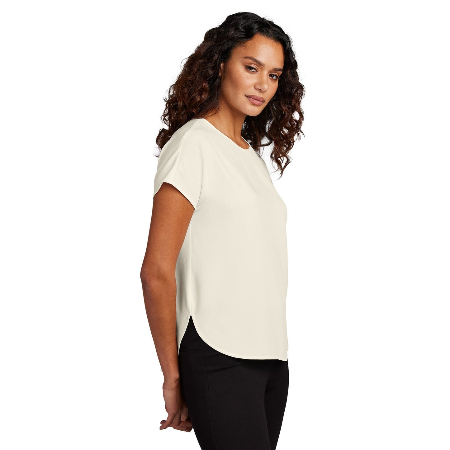 Deep Black Blouse - Mercer+Mettle - Elegant Stretch Crepe