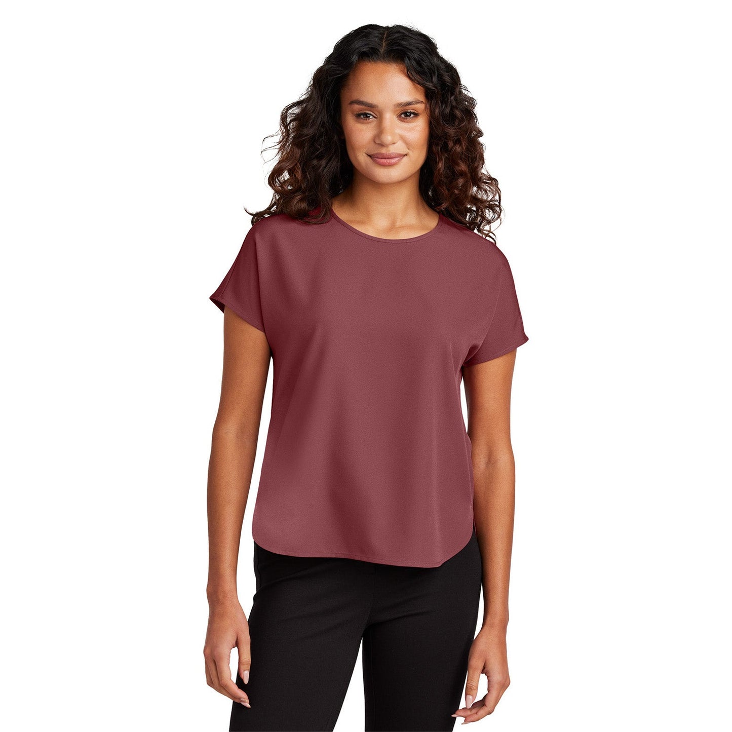 Deep Black Blouse - Mercer+Mettle - Elegant Stretch Crepe