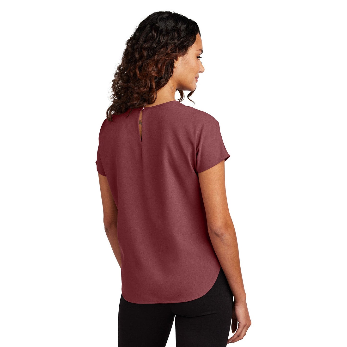 Deep Black Blouse - Mercer+Mettle - Elegant Stretch Crepe