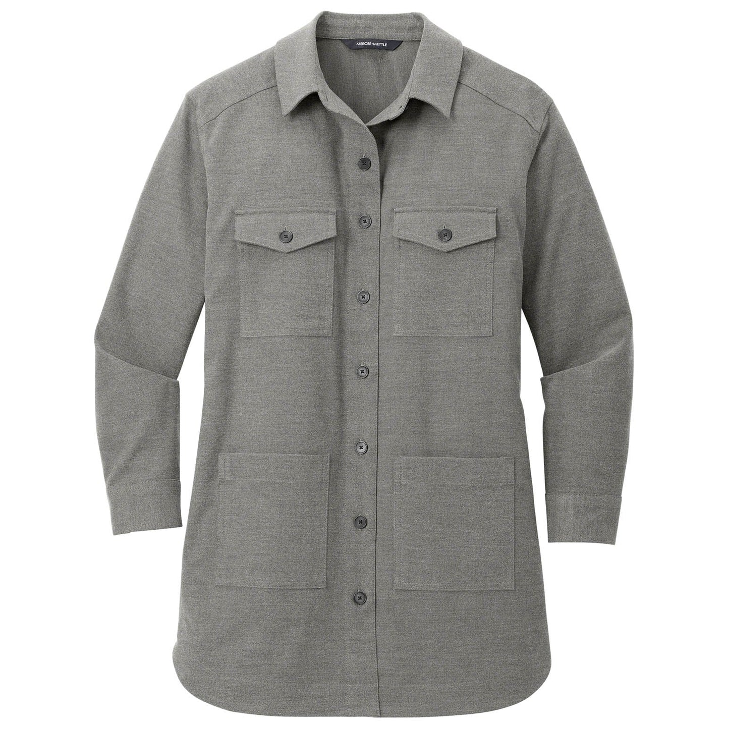 Deep Black Button Up Shirt - Mercer+Mettle - Stylish Twill