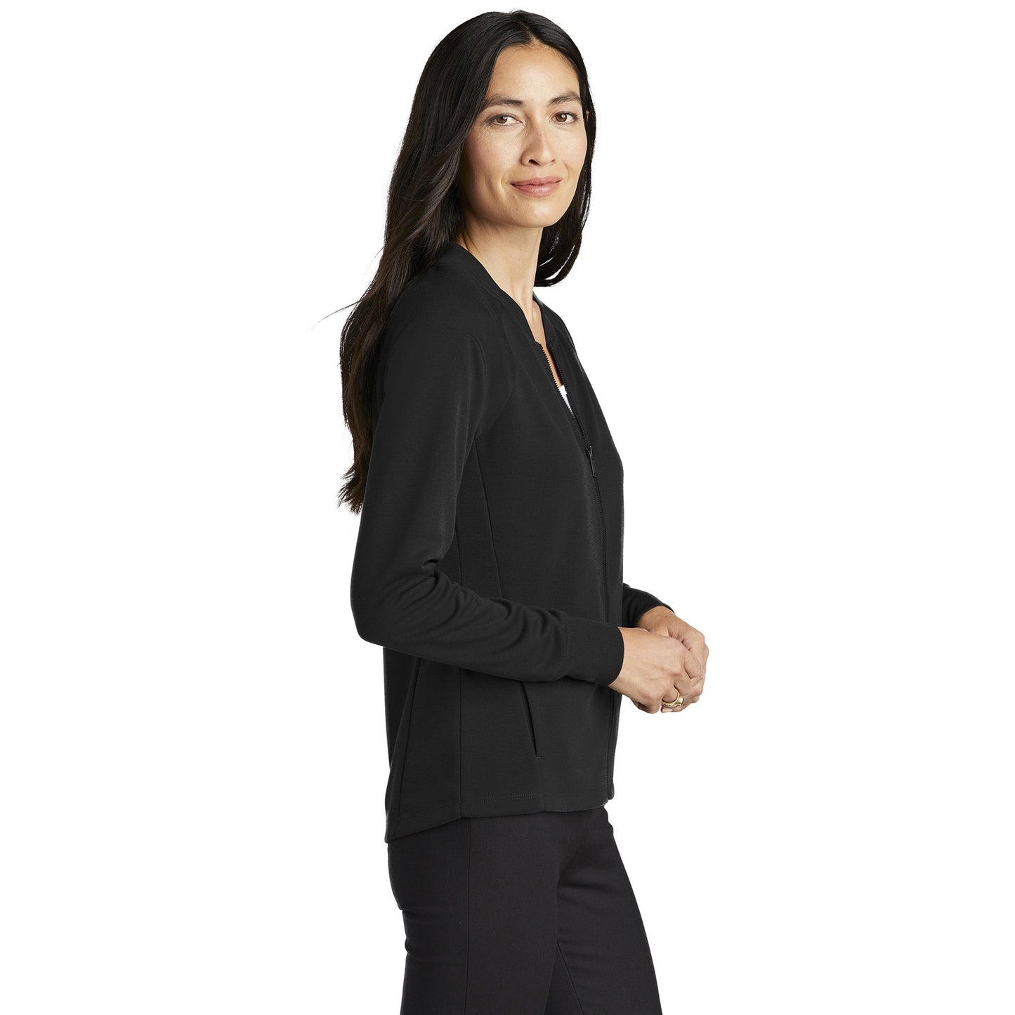 Deep Black Jackets - Mercer+Mettle - Stylish Bomber