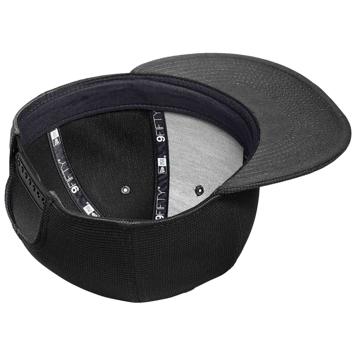 Black Flat Brim Hat - New Era - Structured Snapback