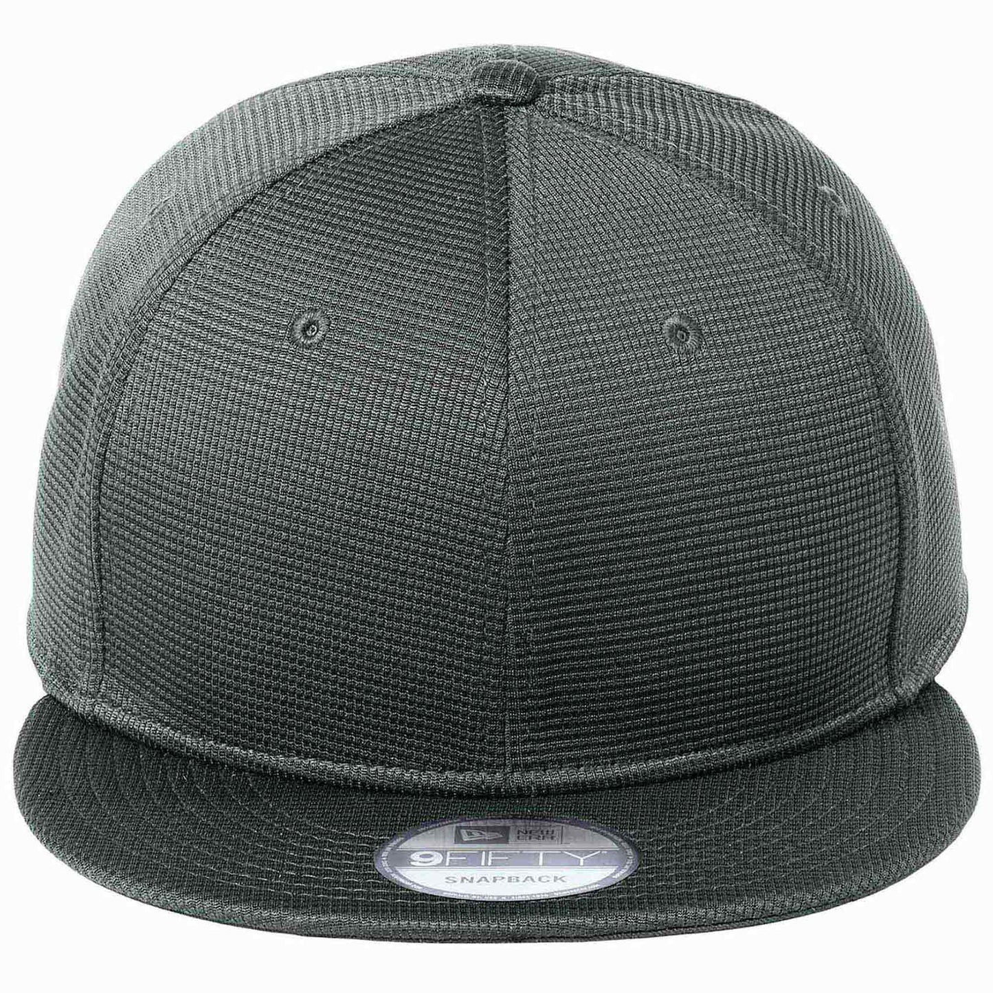Black Flat Brim Hat - New Era - Structured Snapback