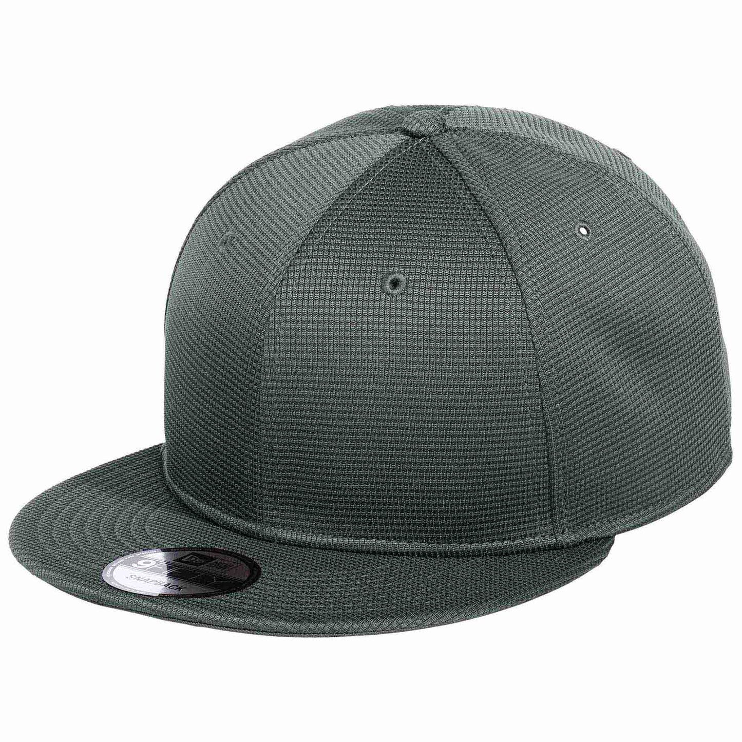Black Flat Brim Hat - New Era - Structured Snapback