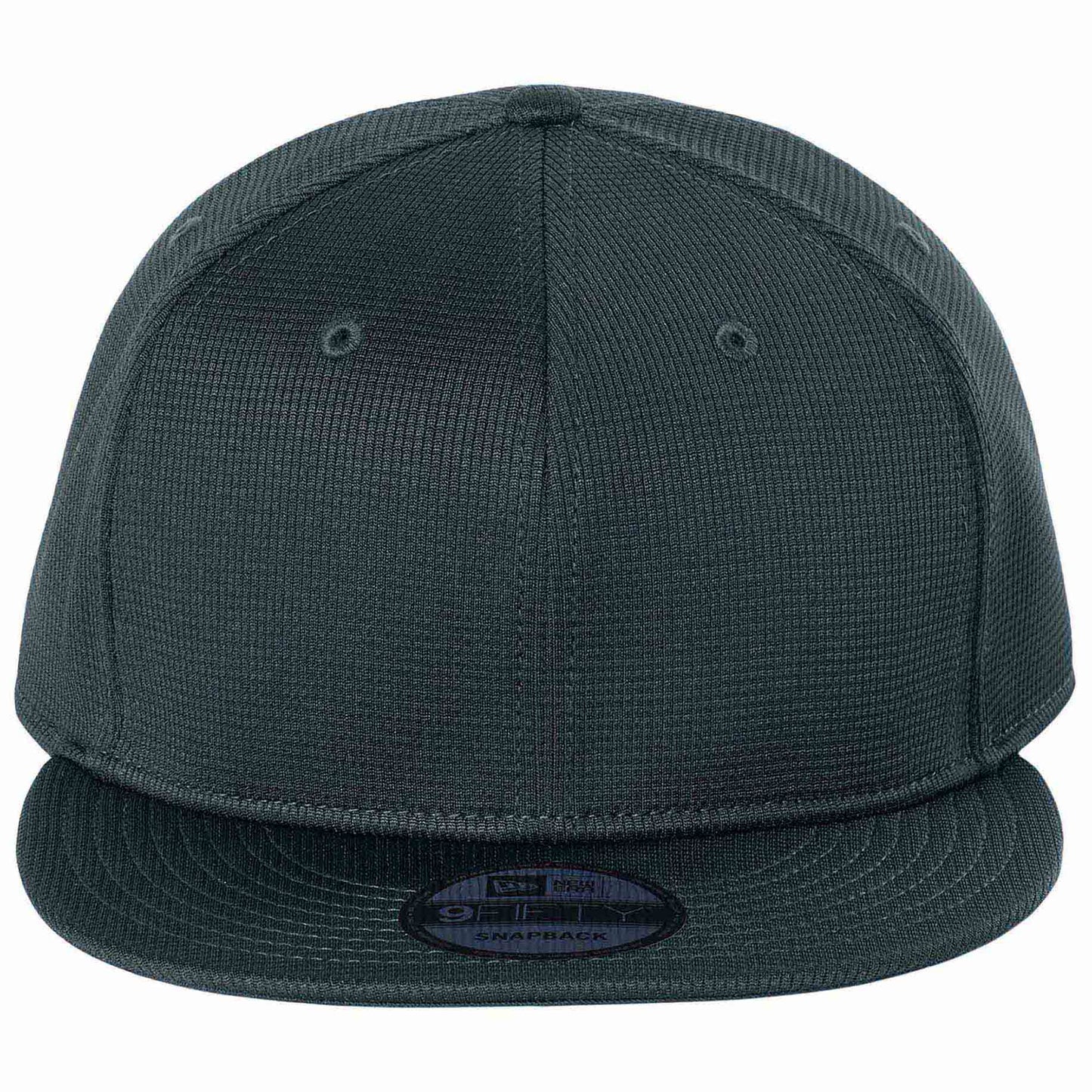 Black Flat Brim Hat - New Era - Structured Snapback
