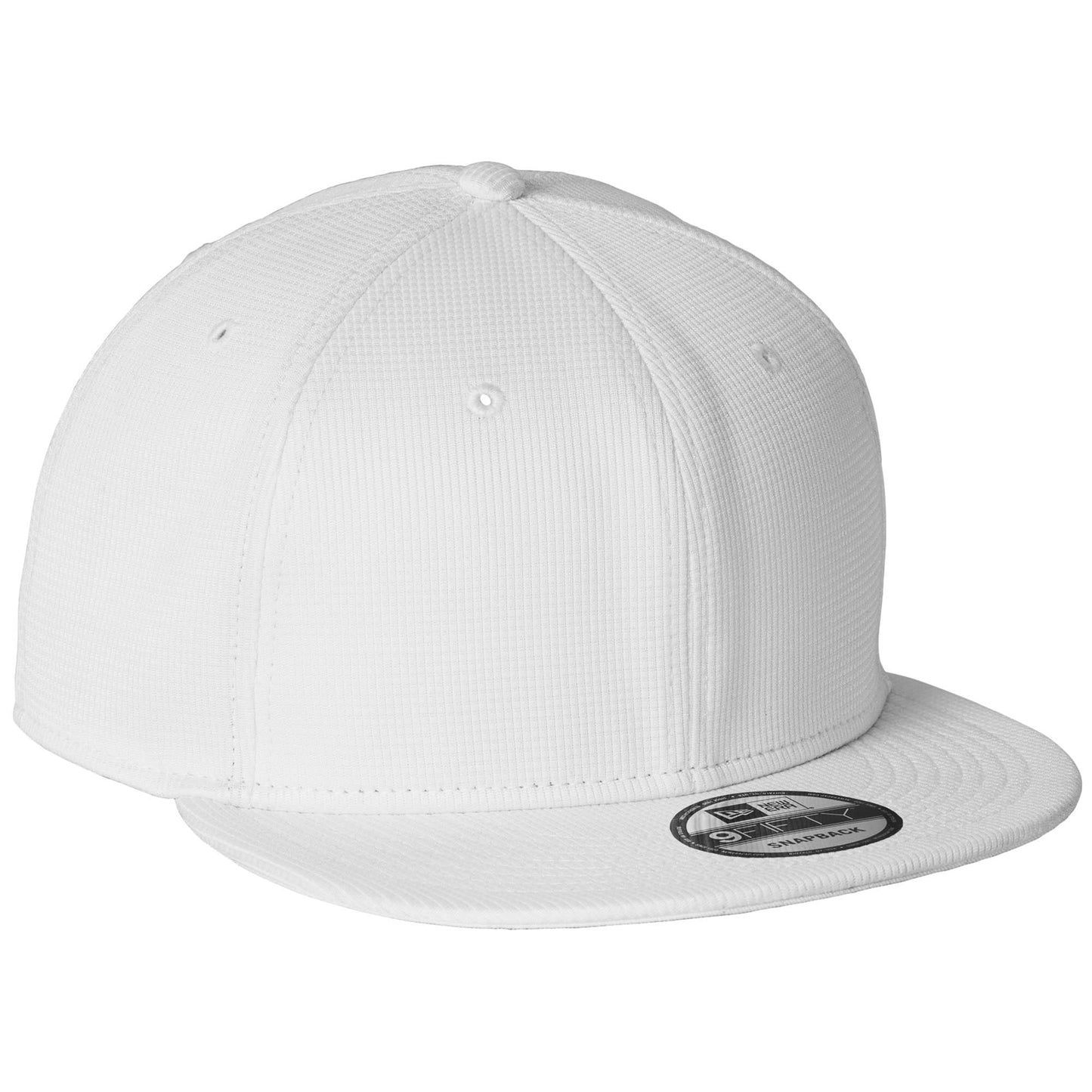 Black Flat Brim Hat - New Era - Structured Snapback