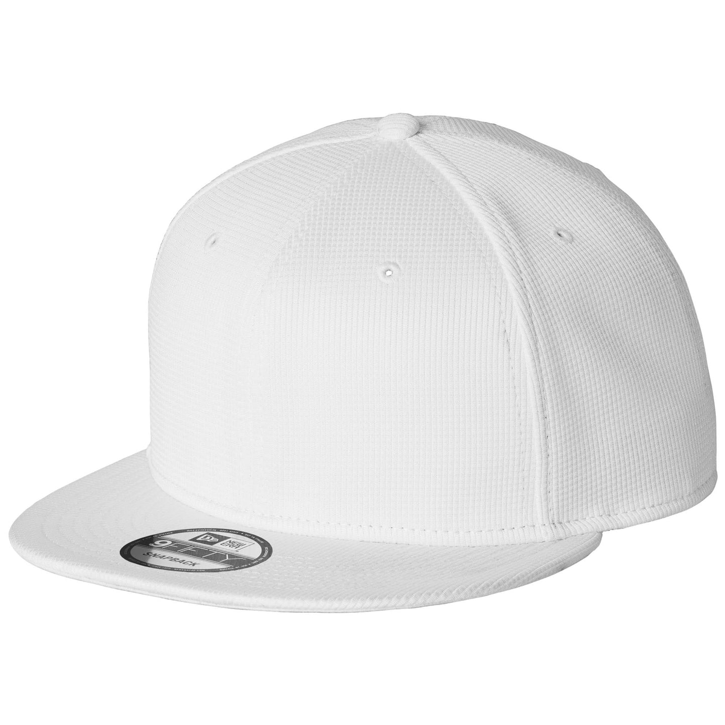 Black Flat Brim Hat - New Era - Structured Snapback