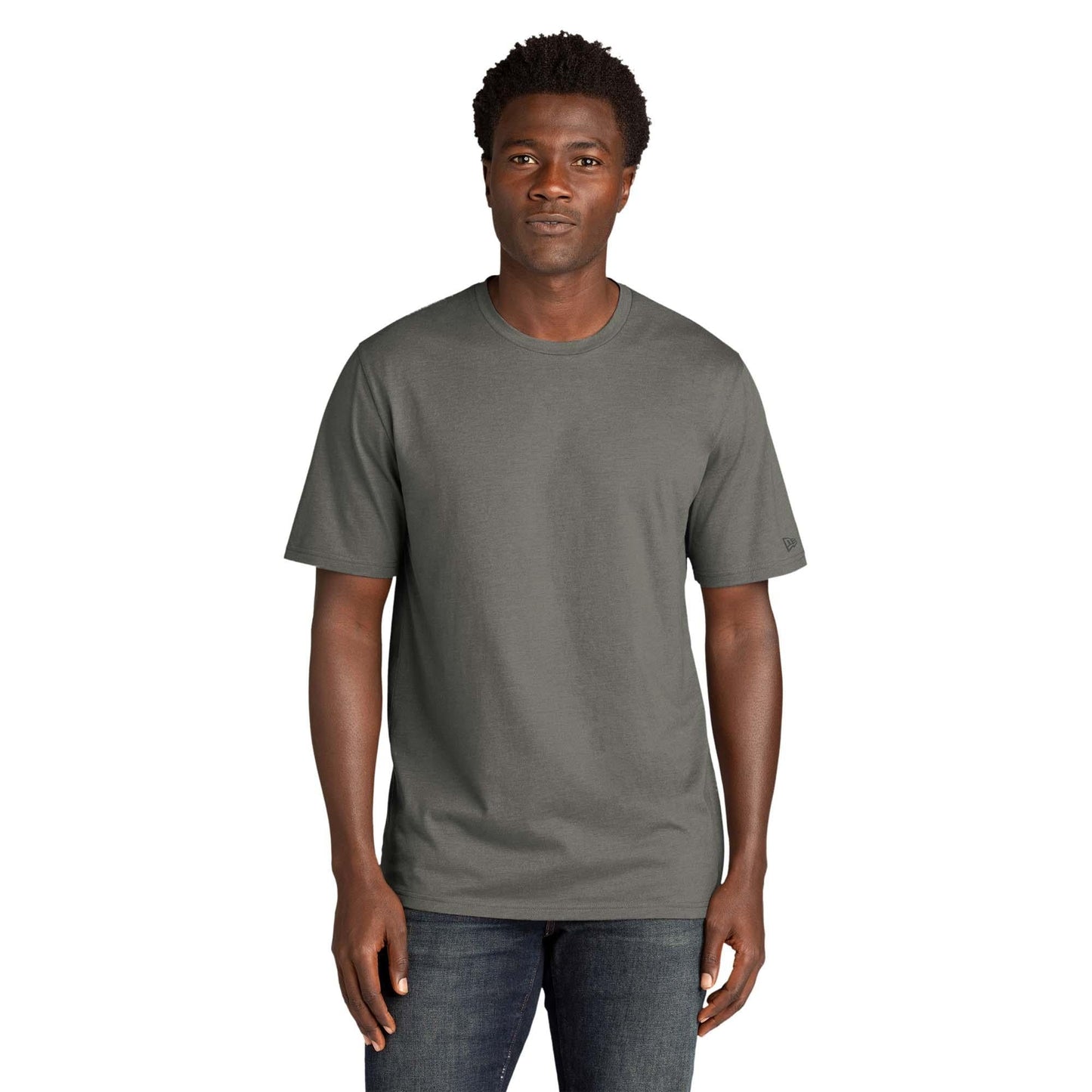 Black Solid T-Shirts - New Era - Soft Tri-Blend Tee