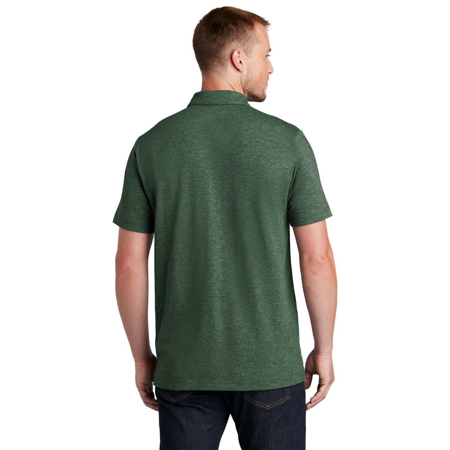 Black Twist Polo Shirt - New Era - Soft Slub Fabric