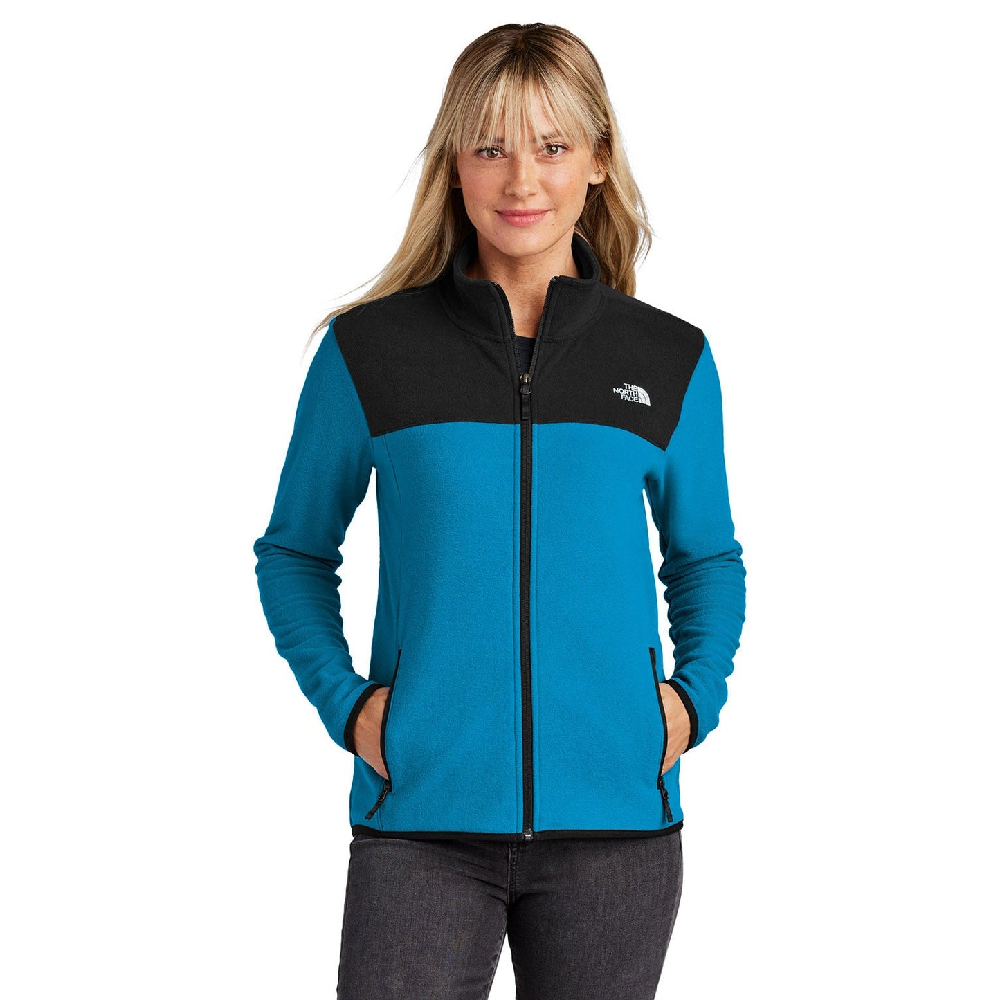 Asphalt Grey Fleece Jacket - The North Face - Stretch Design