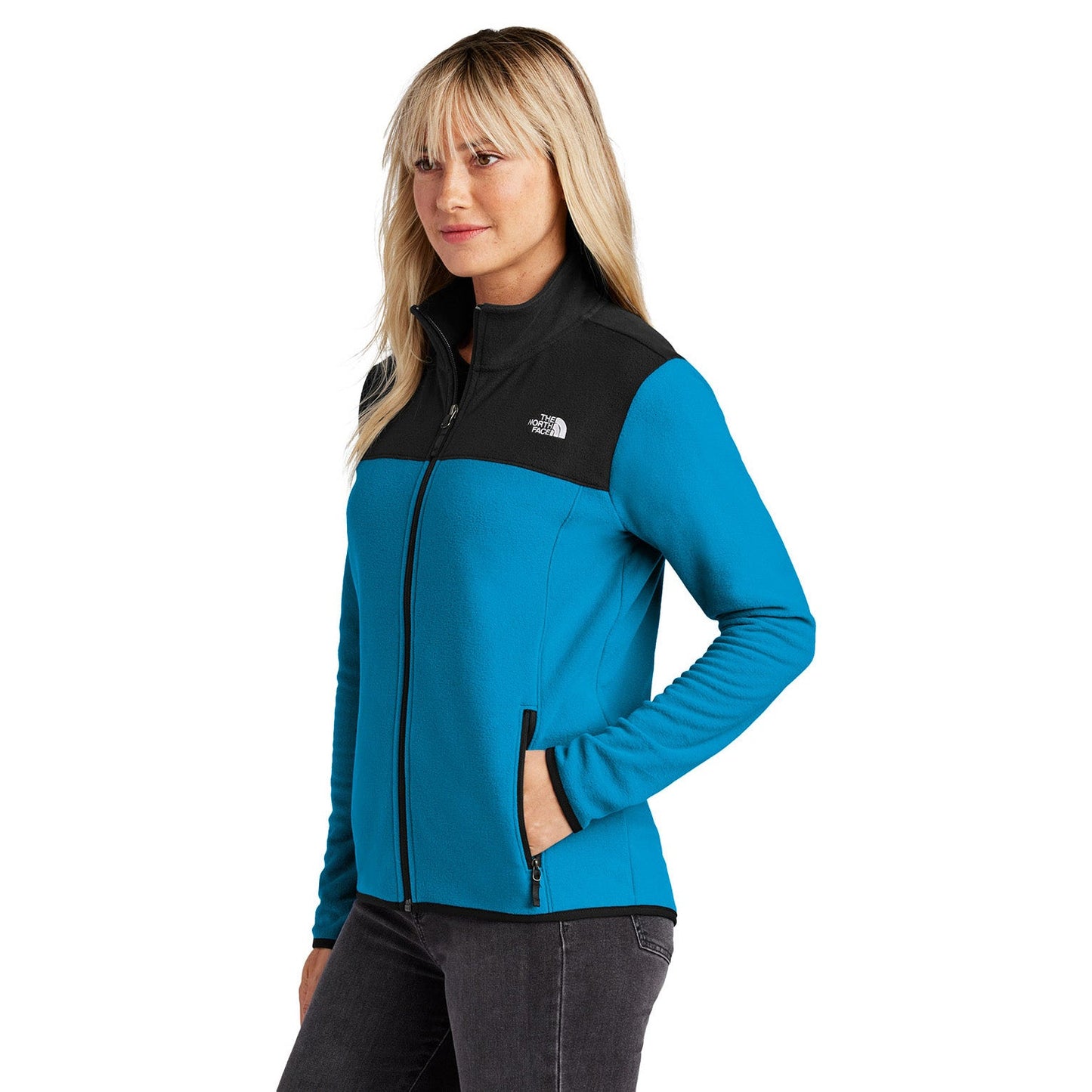 Asphalt Grey Fleece Jacket - The North Face - Stretch Design