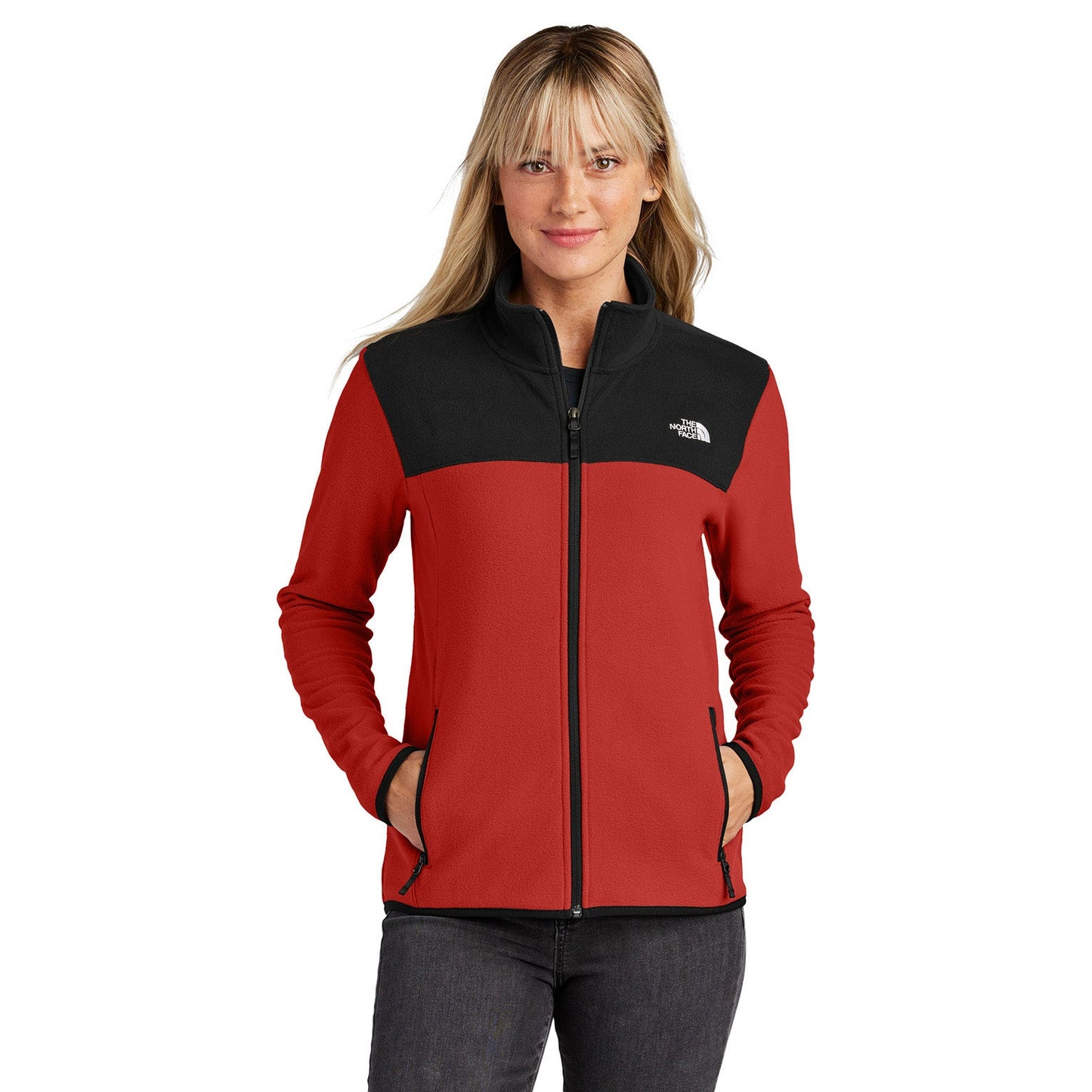 Asphalt Grey Fleece Jacket - The North Face - Stretch Design