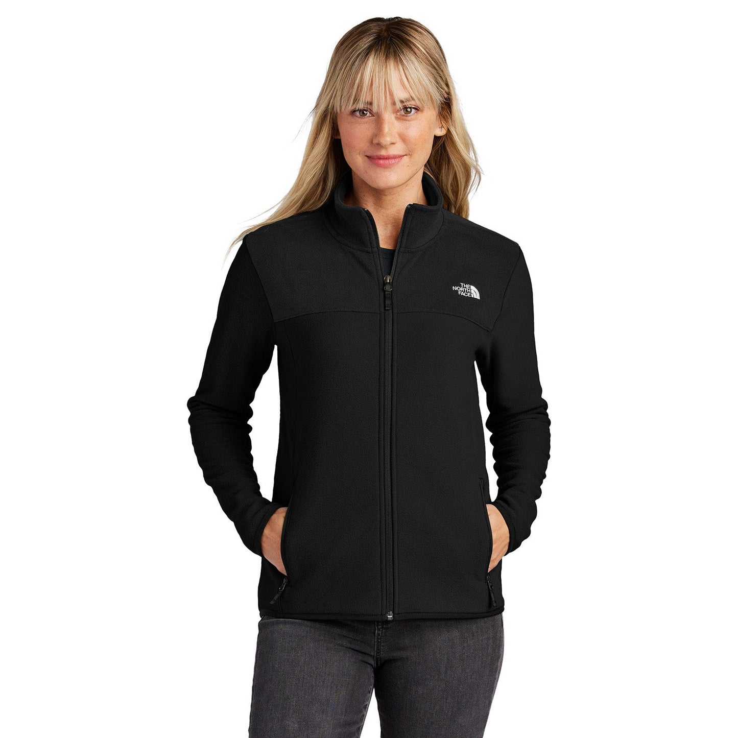 Asphalt Grey Fleece Jacket - The North Face - Stretch Design