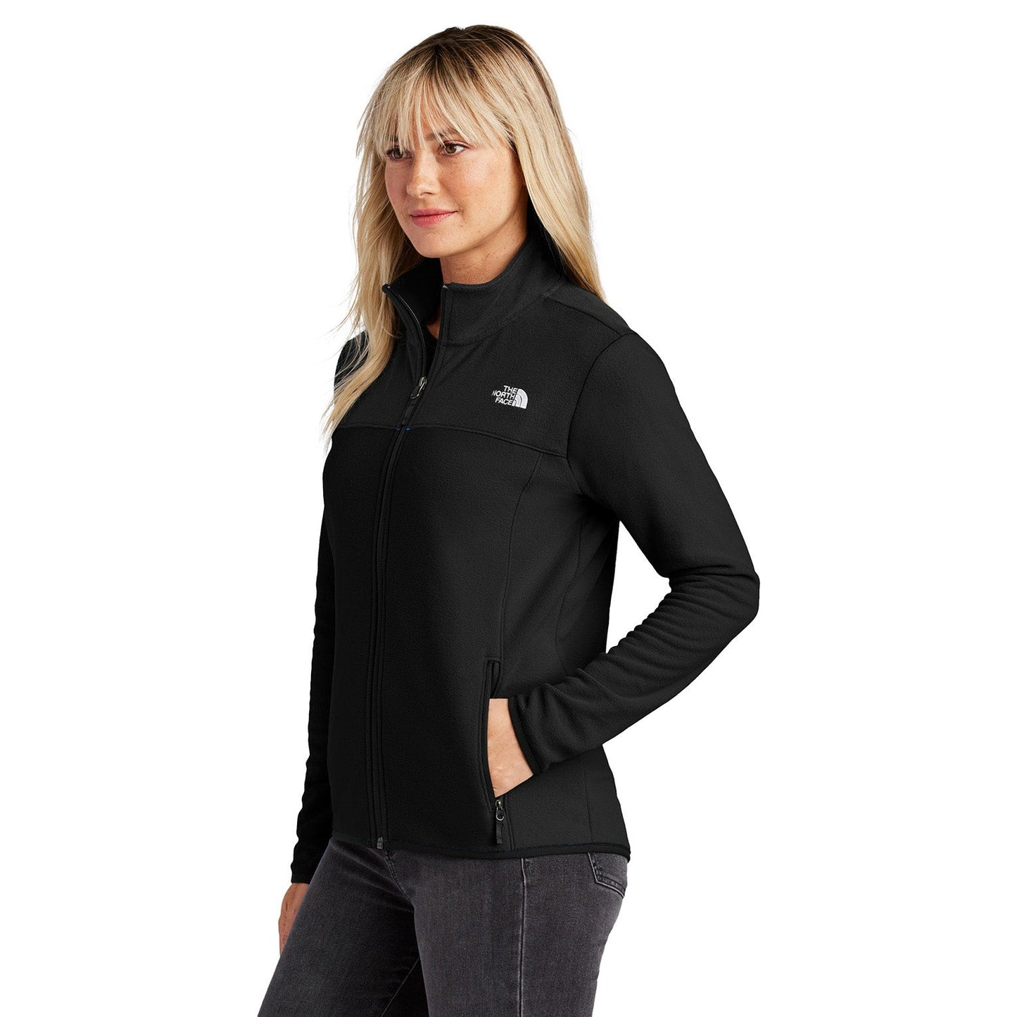 Asphalt Grey Fleece Jacket - The North Face - Stretch Design