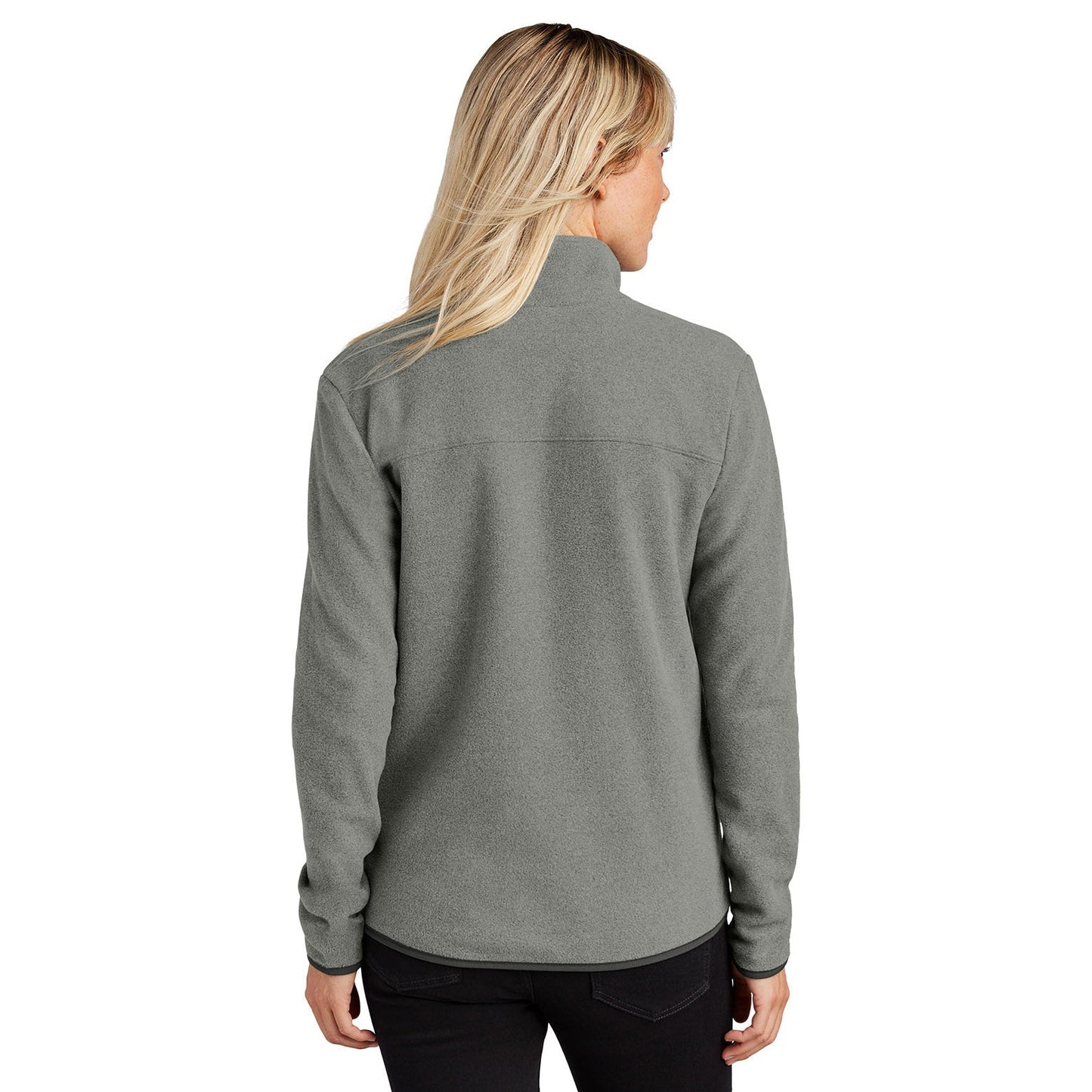 Asphalt Grey Fleece Jacket - The North Face - Stretch Design