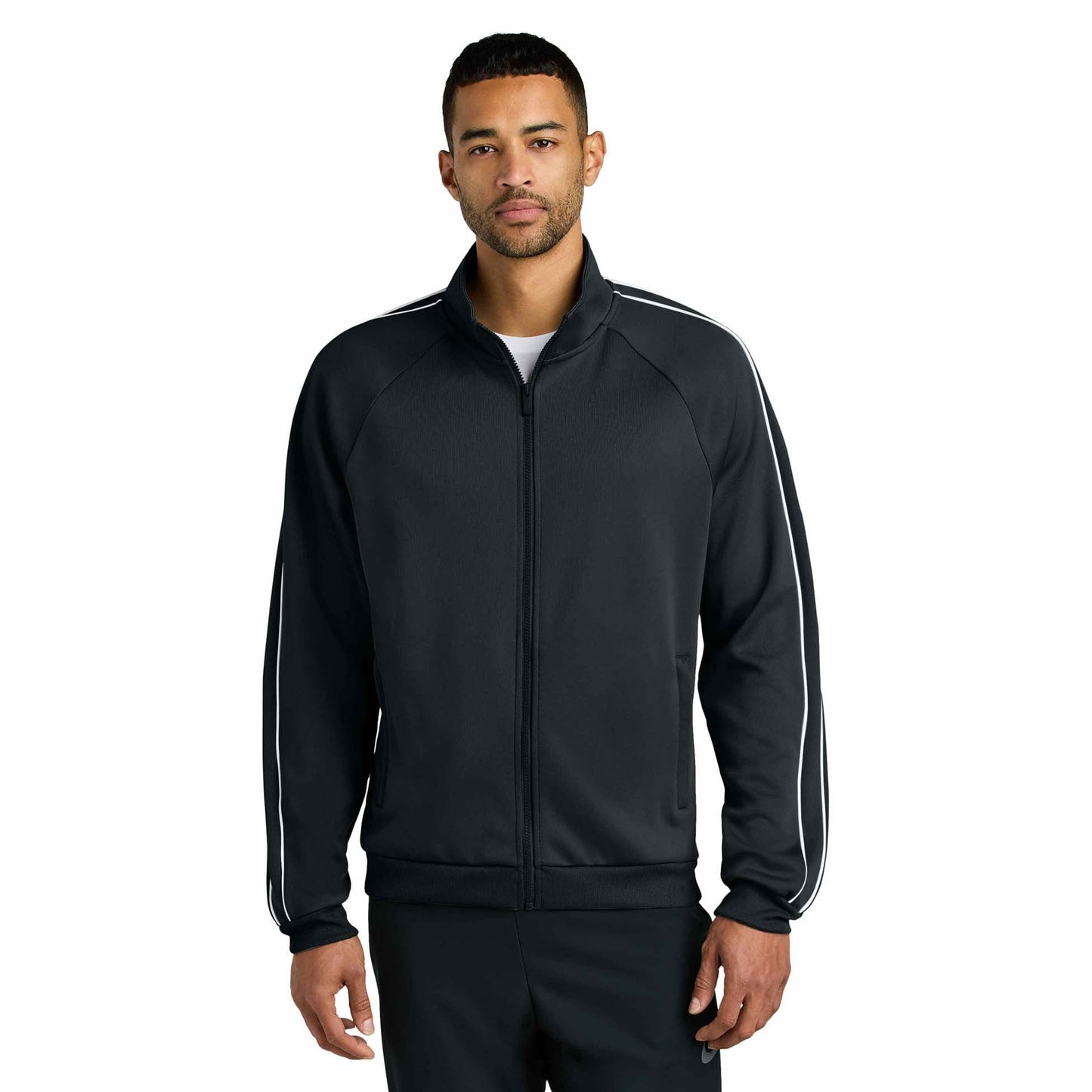 Black Track Jacket - Nike - Stylish Polyester Design