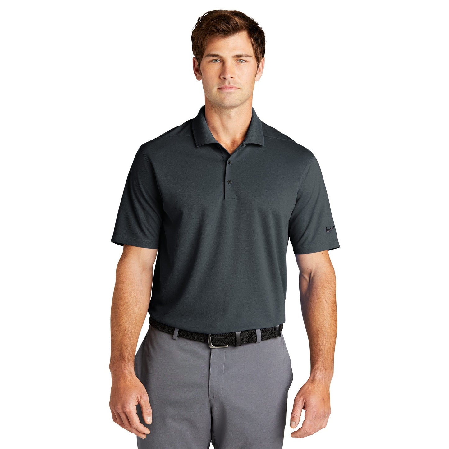 Anthracite Polo - Nike - Dri-Fit Micro Pique