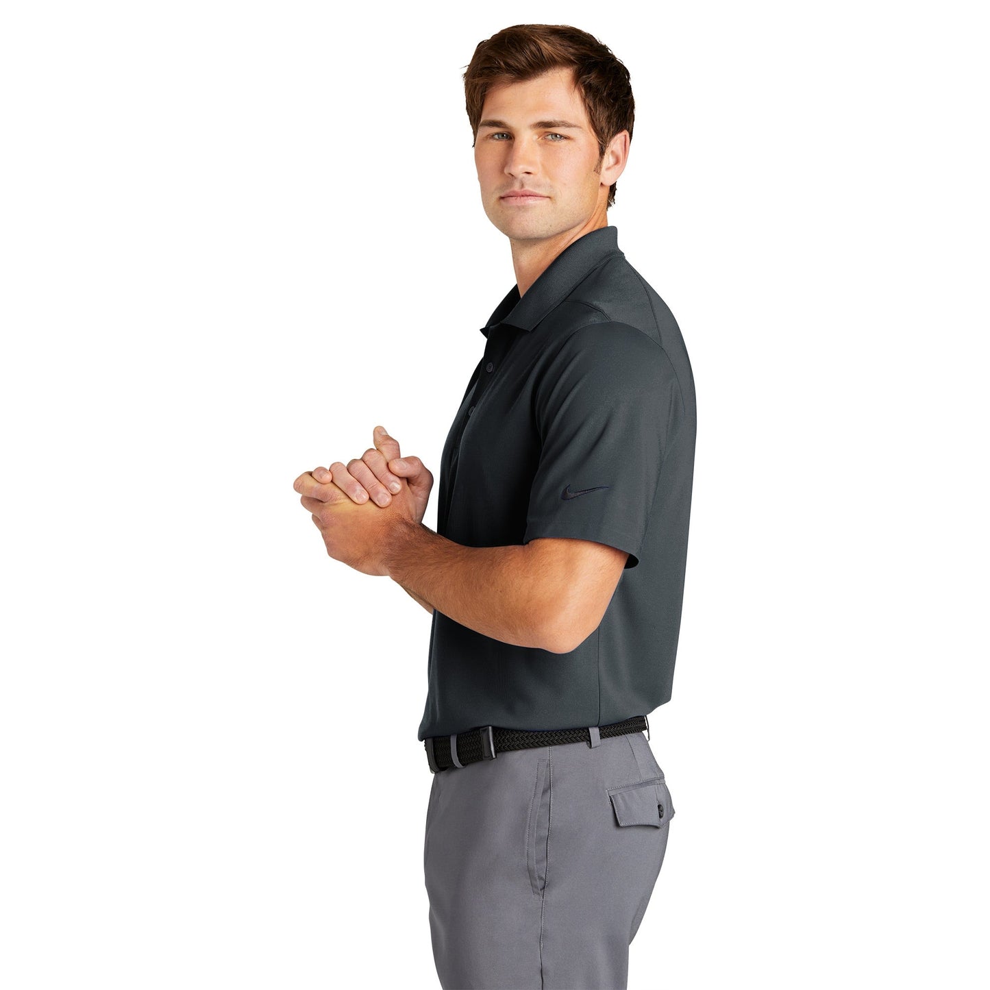 Anthracite Polo - Nike - Dri-Fit Micro Pique