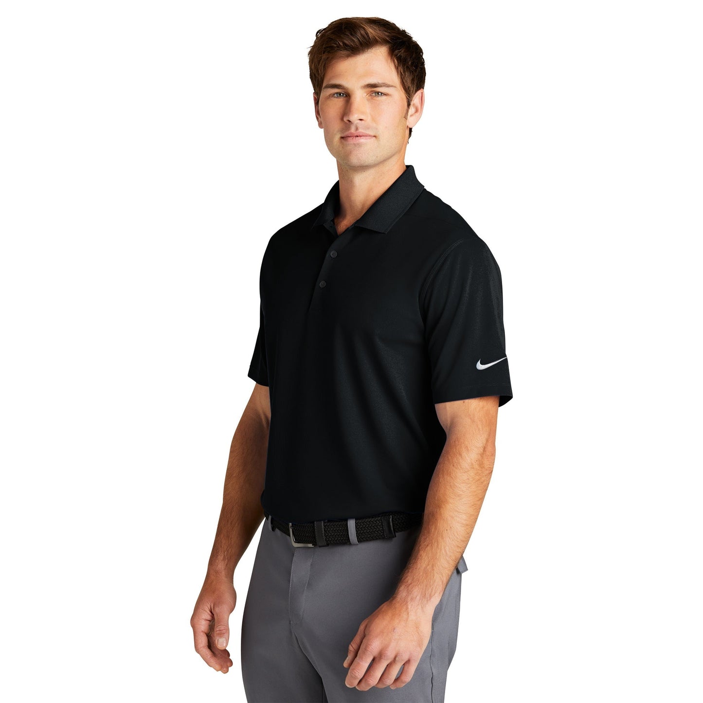 Anthracite Polo - Nike - Dri-Fit Micro Pique