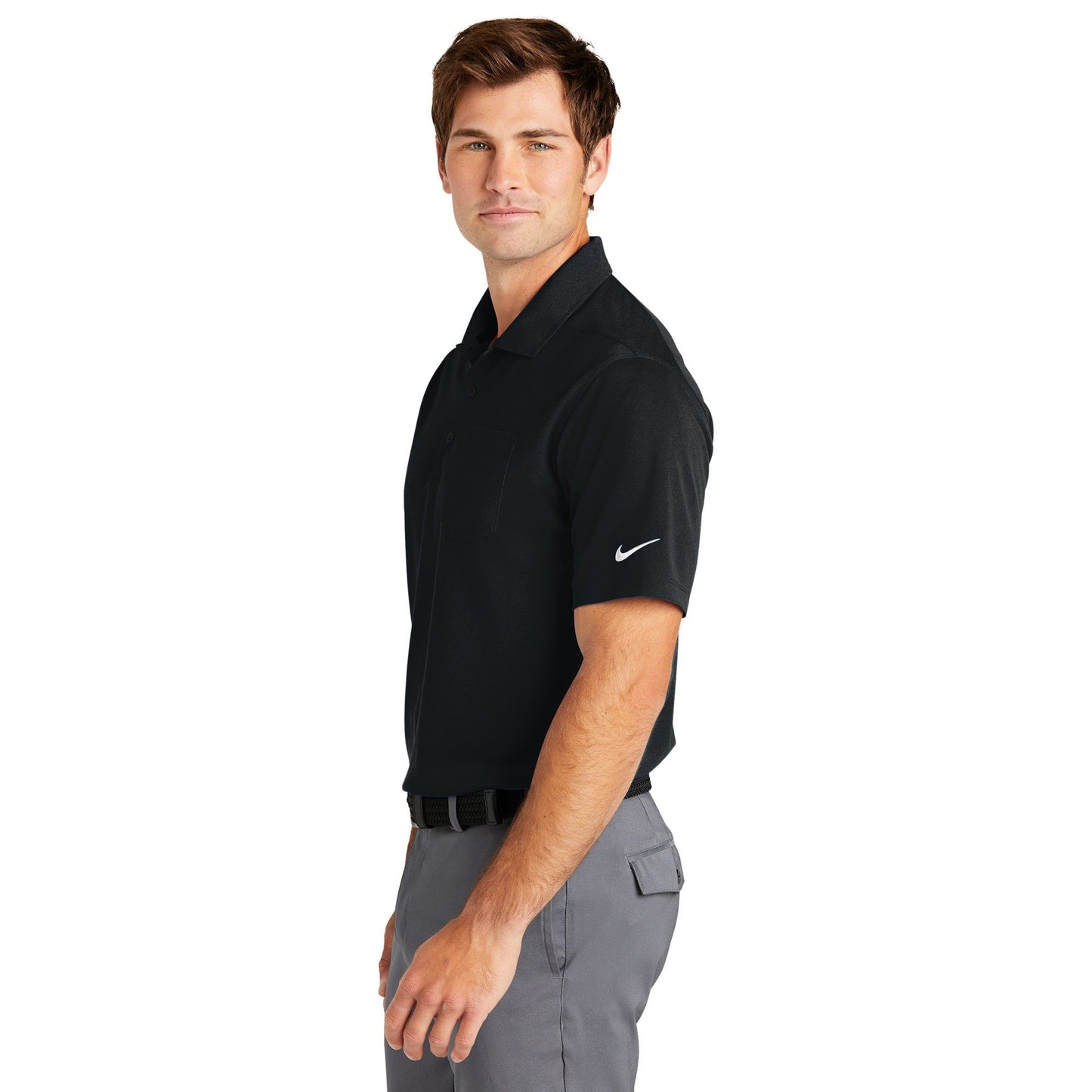 Anthracite Polo Shirt - Nike - Dri-FIT Fabric