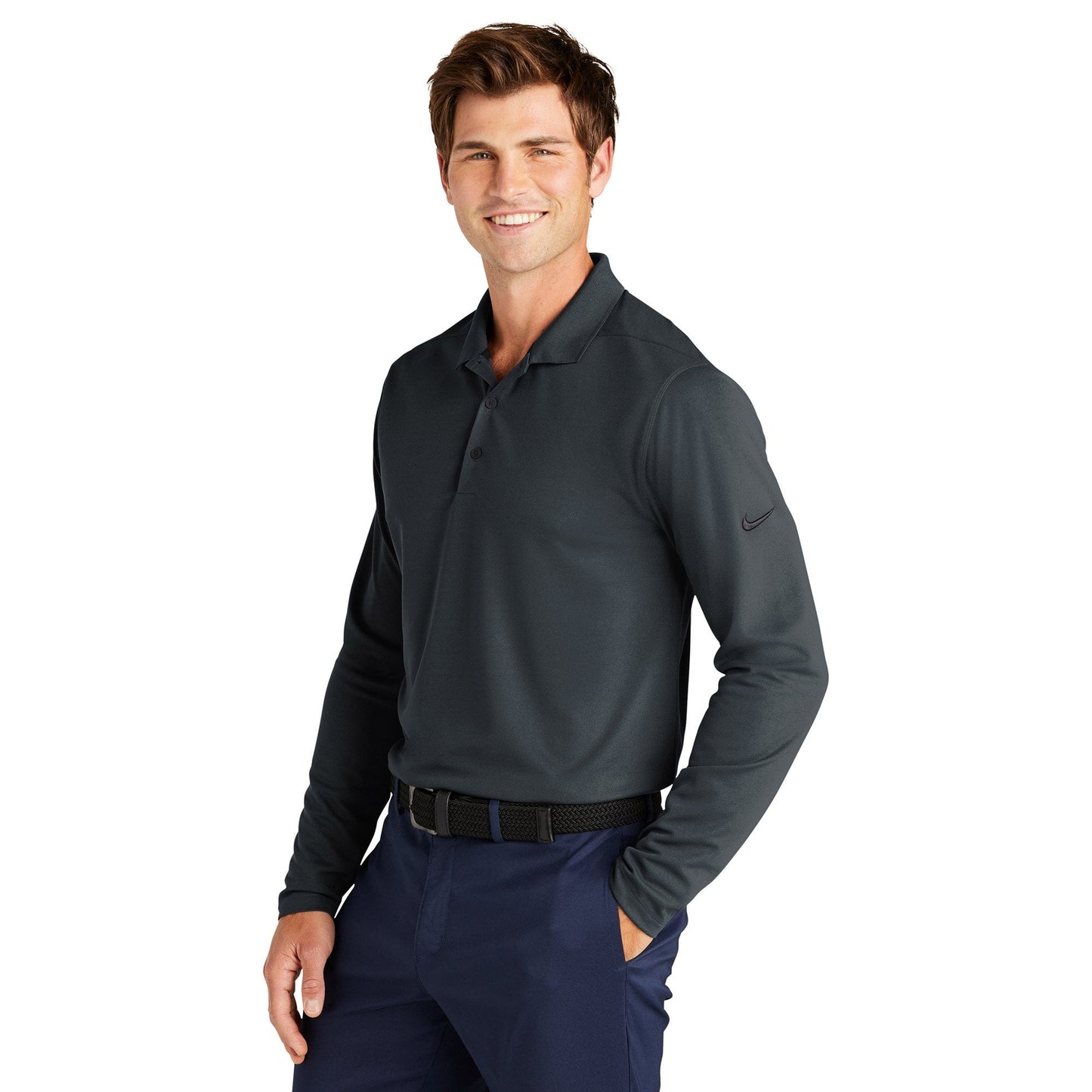 Anthracite Polo Shirt - Nike - Soft Dri-Fit Fabric