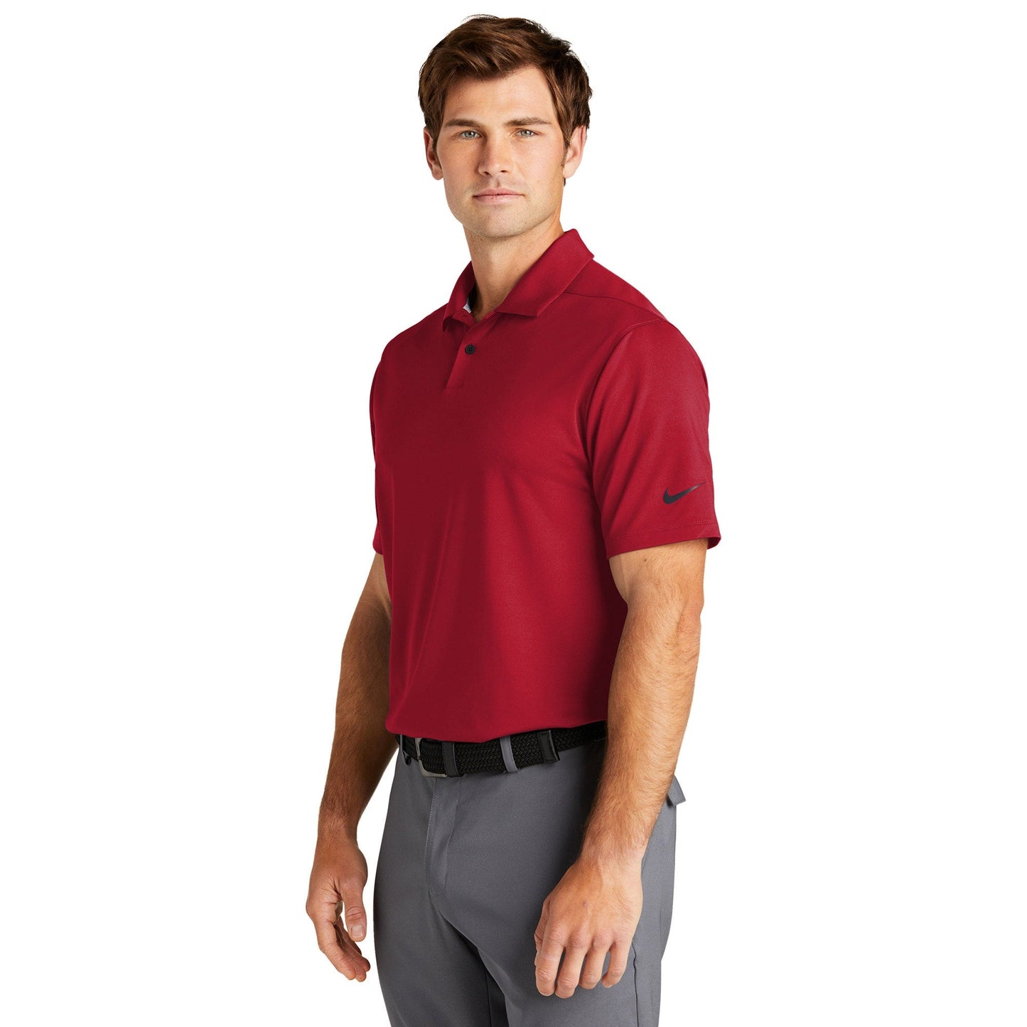 Anthracite Polo Shirt - Nike - Dri-FIT Fabric