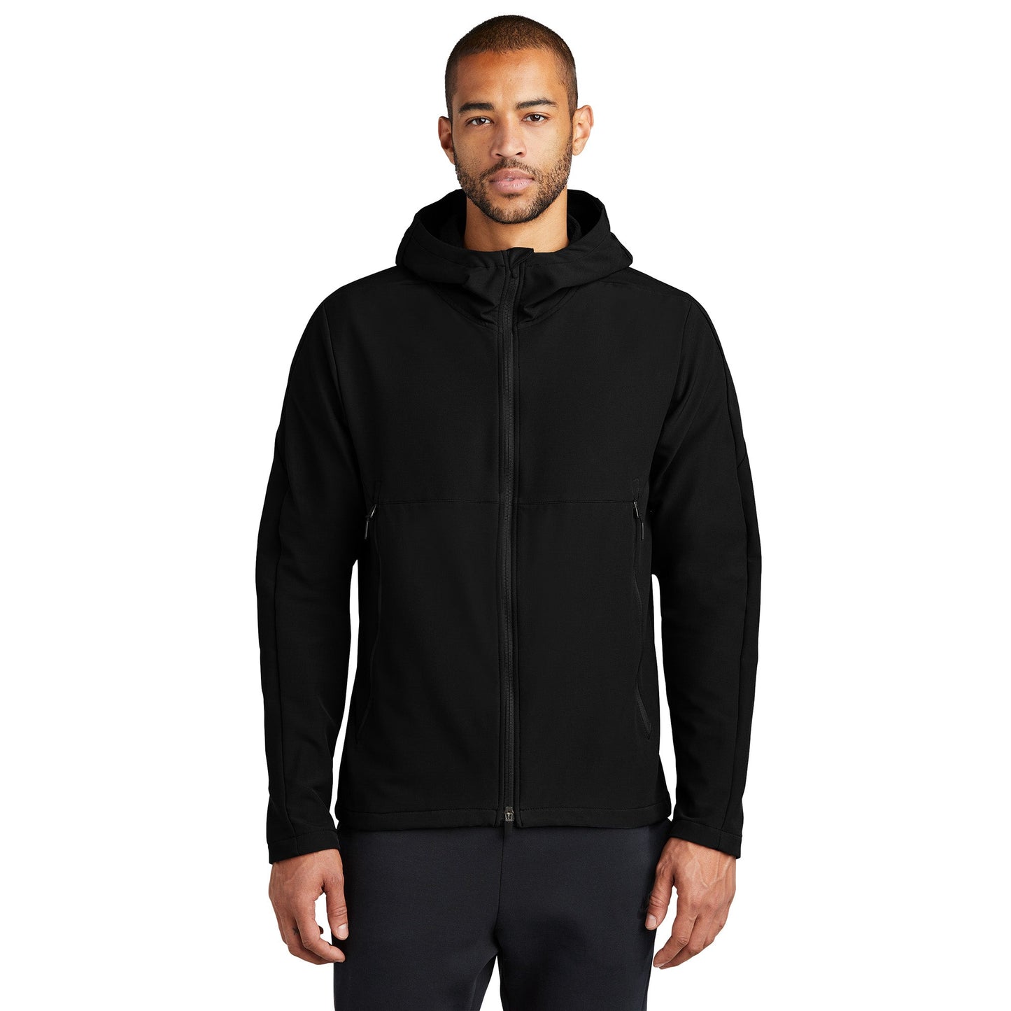 Black Jackets - Stylish Soft Shell - Nike - Water-Repellent
